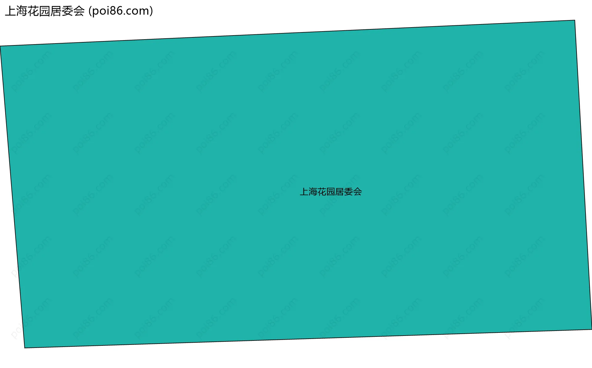 上海花园居委会边界地图