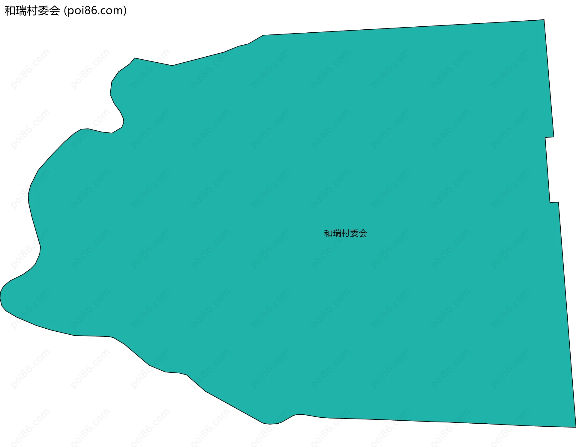 和瑞村委会边界地图