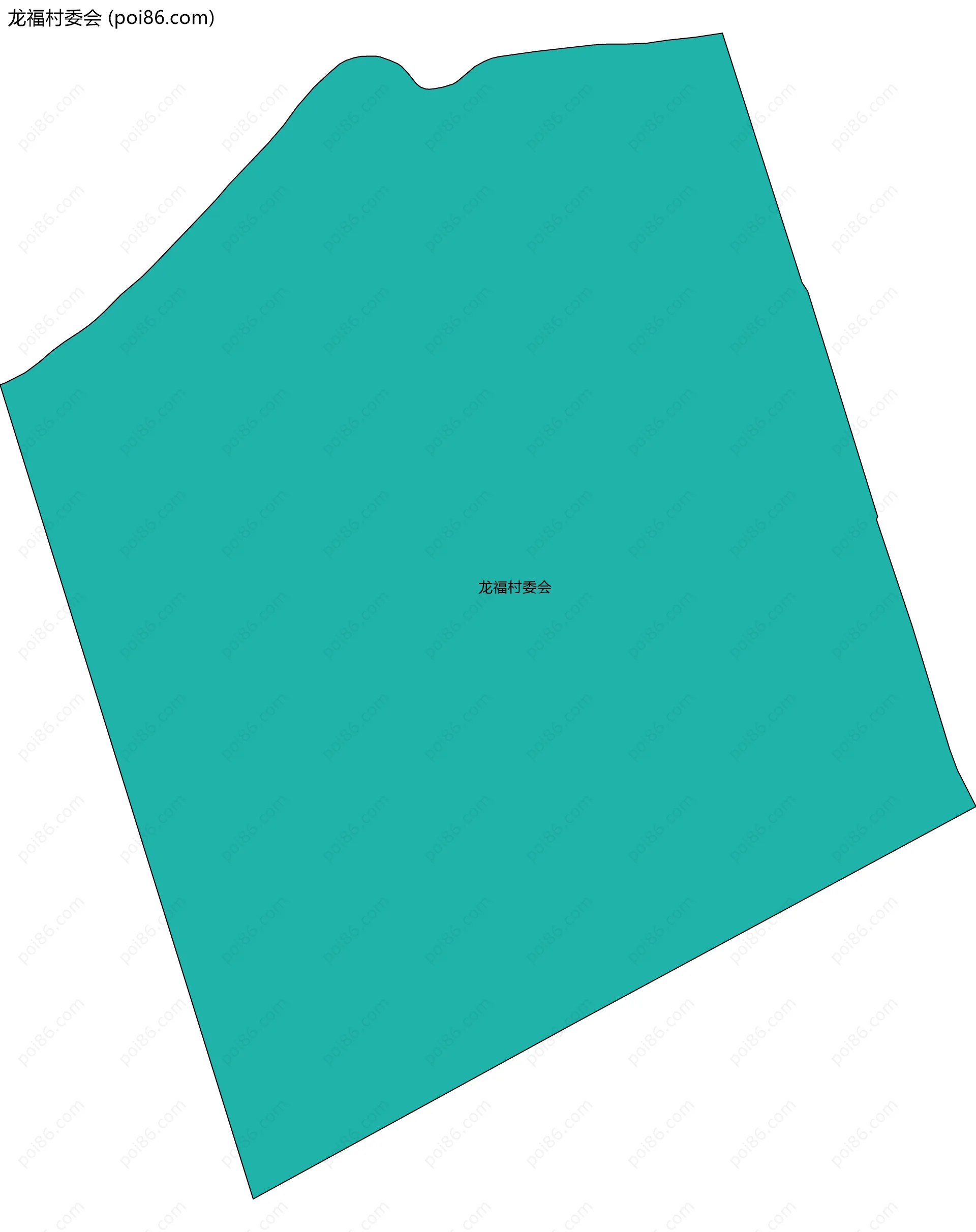 龙福村委会边界地图