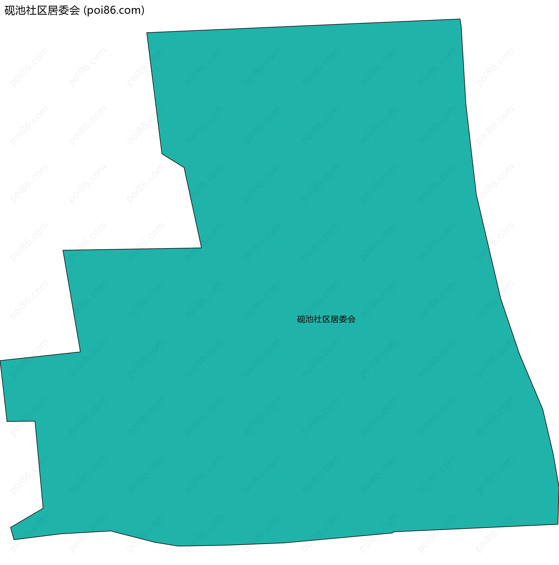 砚池社区居委会边界地图