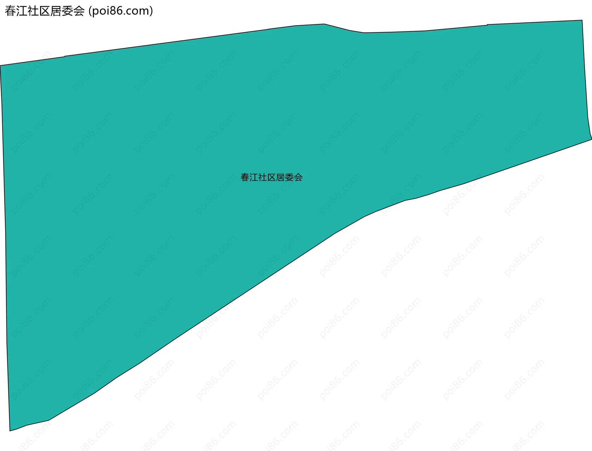 春江社区居委会边界地图