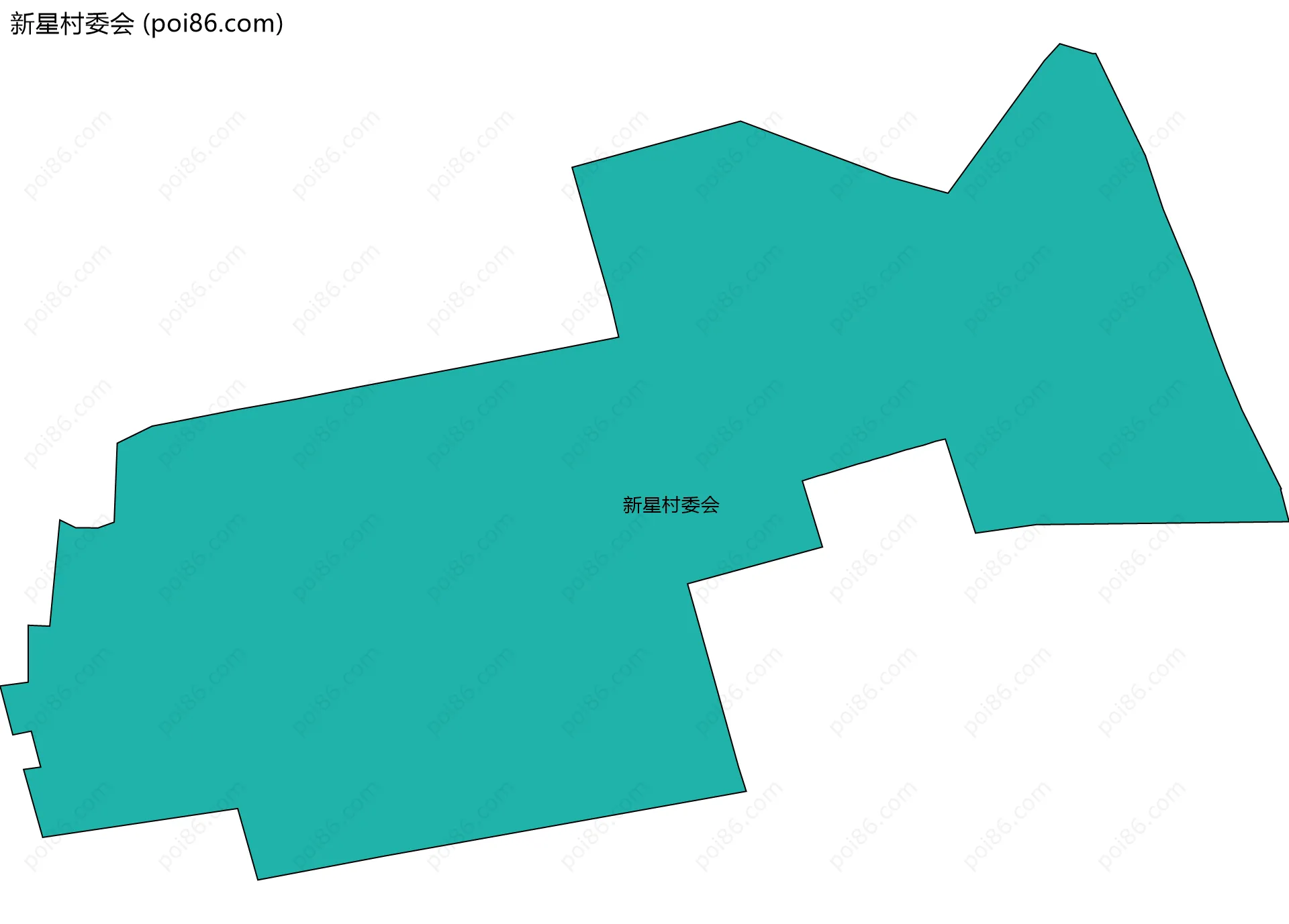 新星村委会边界地图