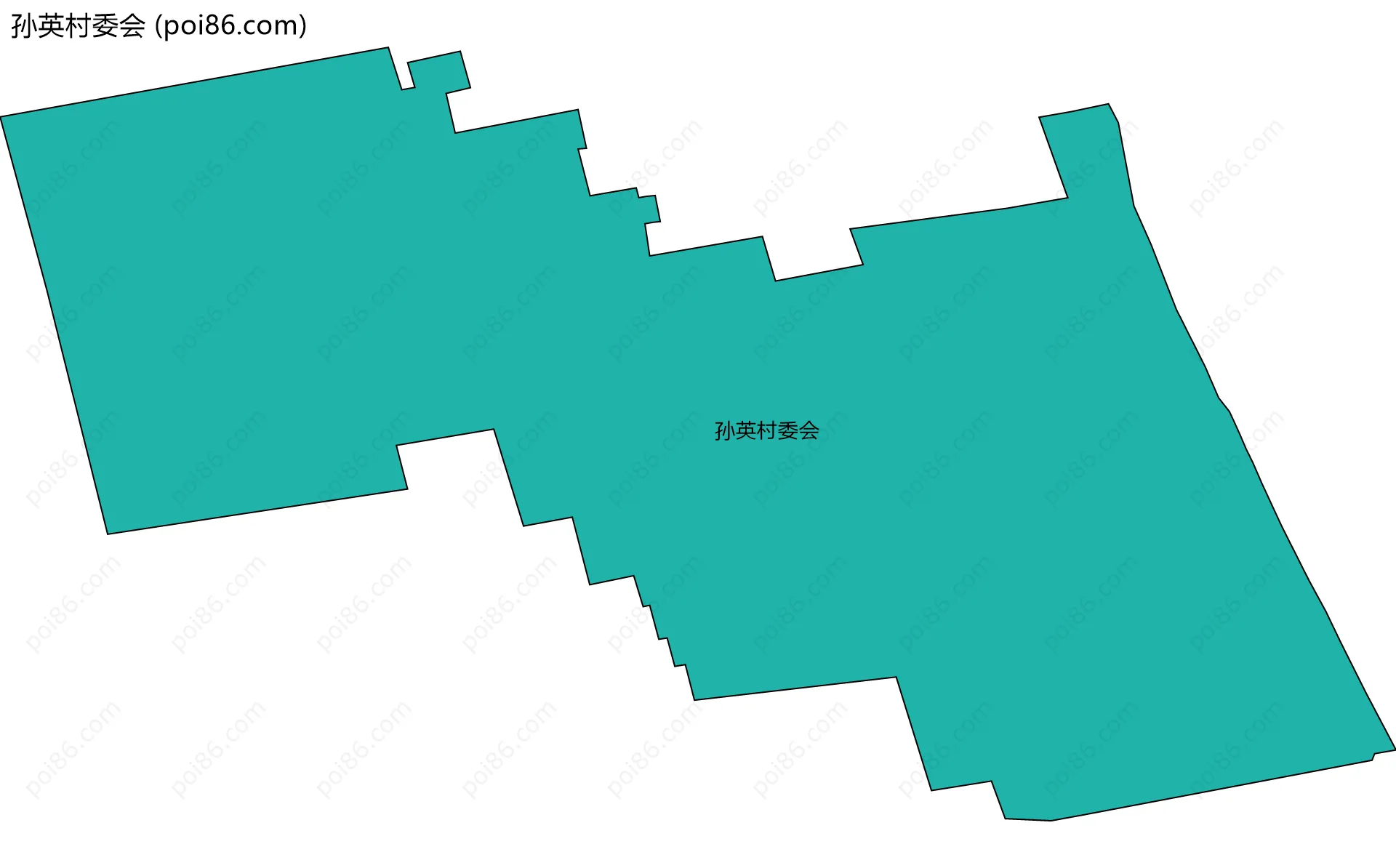 孙英村委会边界地图