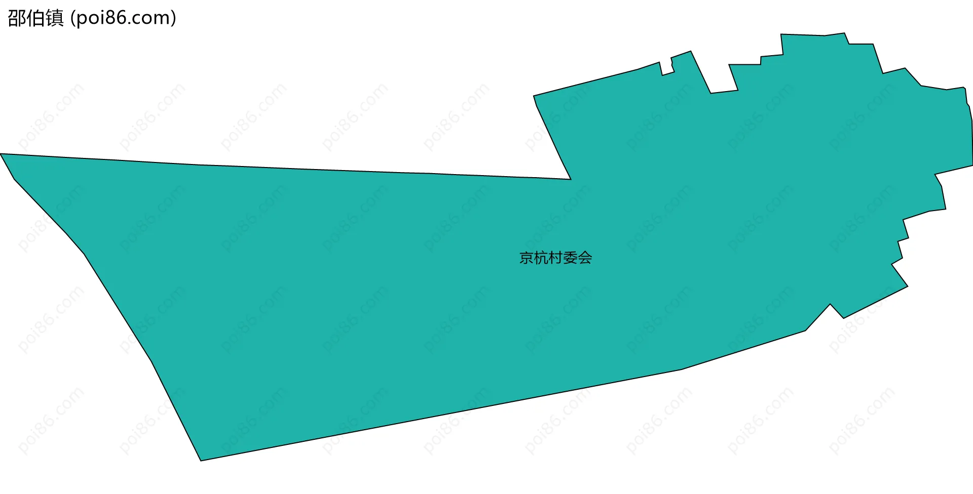 邵伯镇边界地图(五级行政区划)