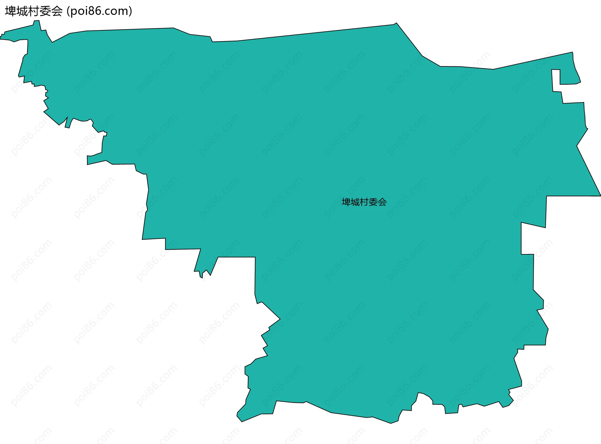 埤城村委会边界地图