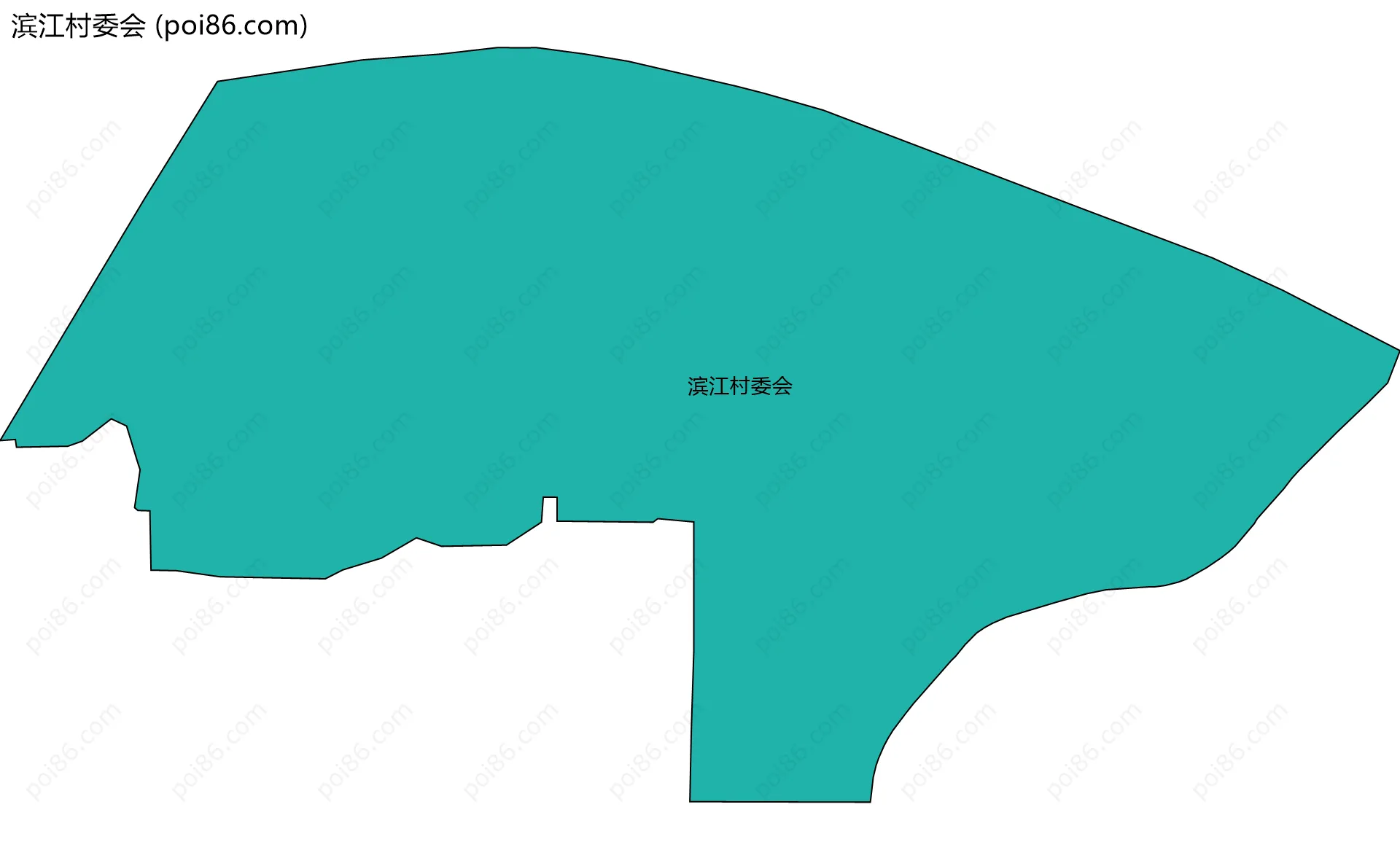 滨江村委会边界地图