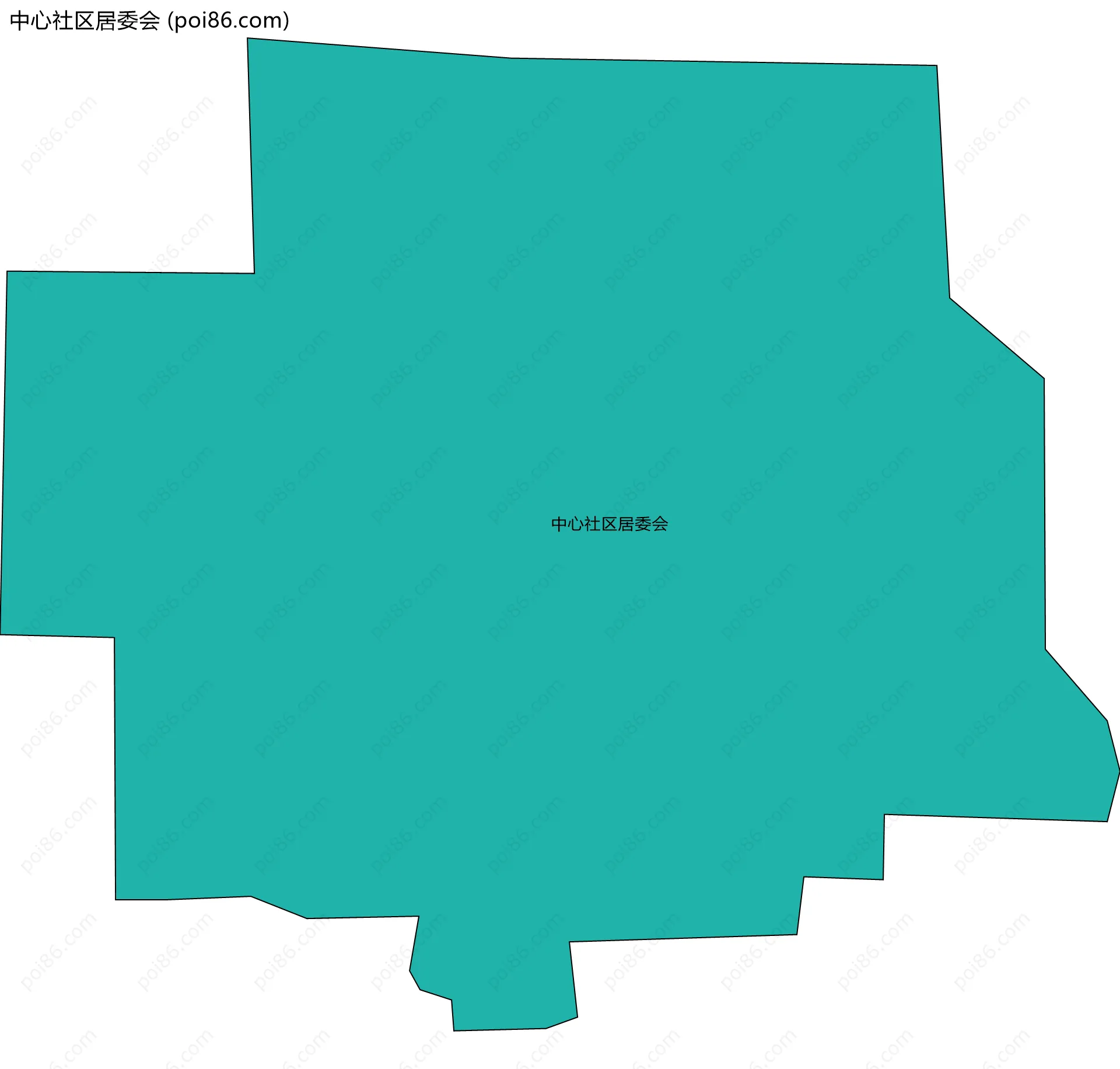 中心社区居委会边界地图