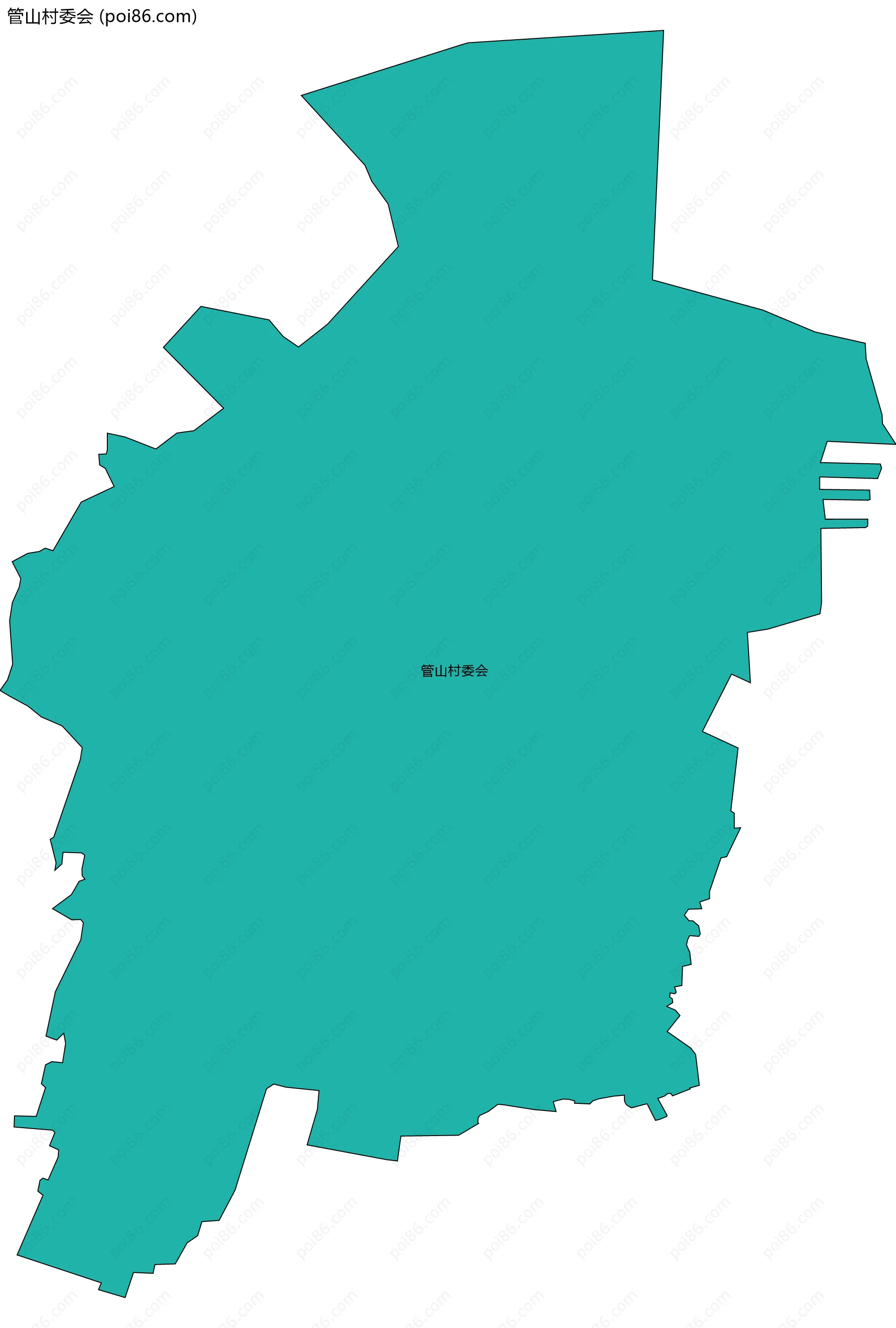 管山村委会边界地图