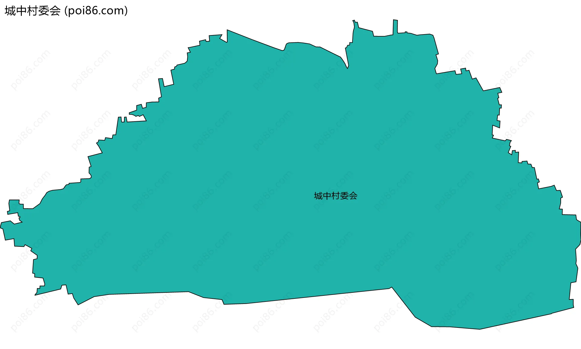 城中村委会边界地图