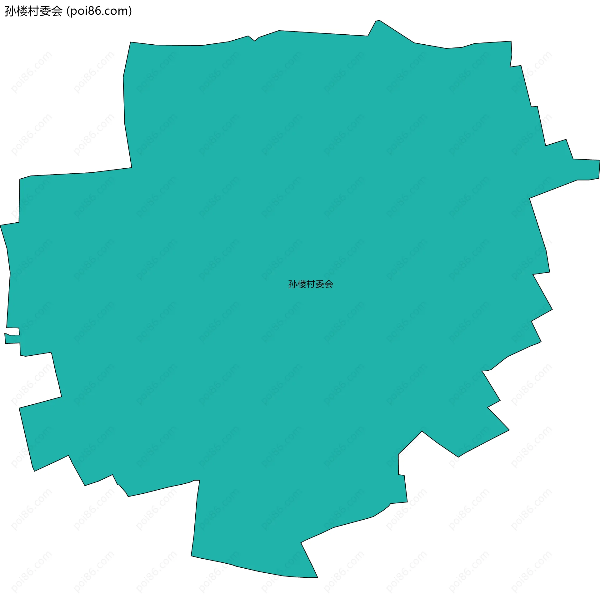 孙楼村委会边界地图