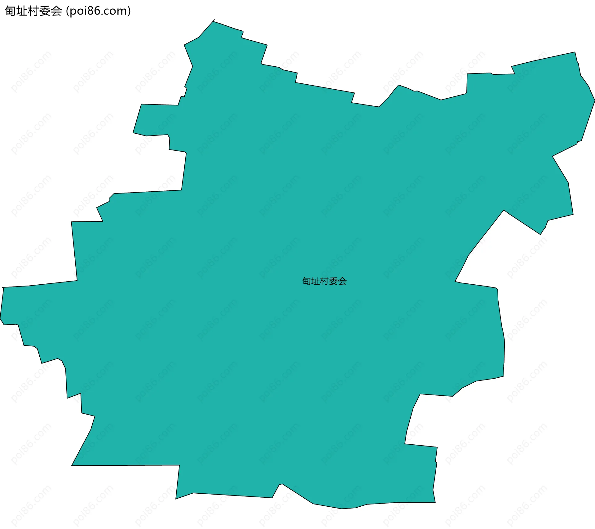 甸址村委会边界地图