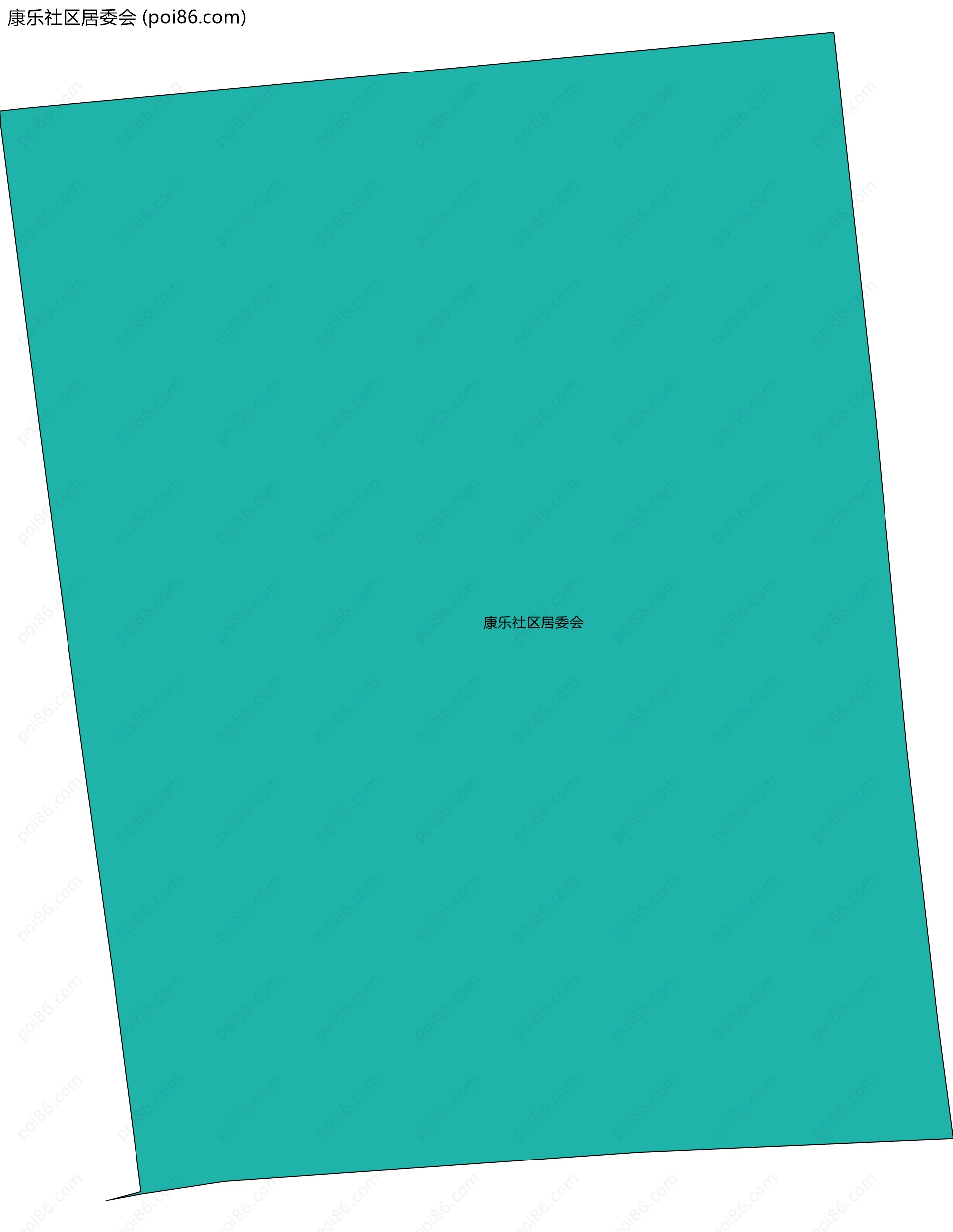 康乐社区居委会边界地图