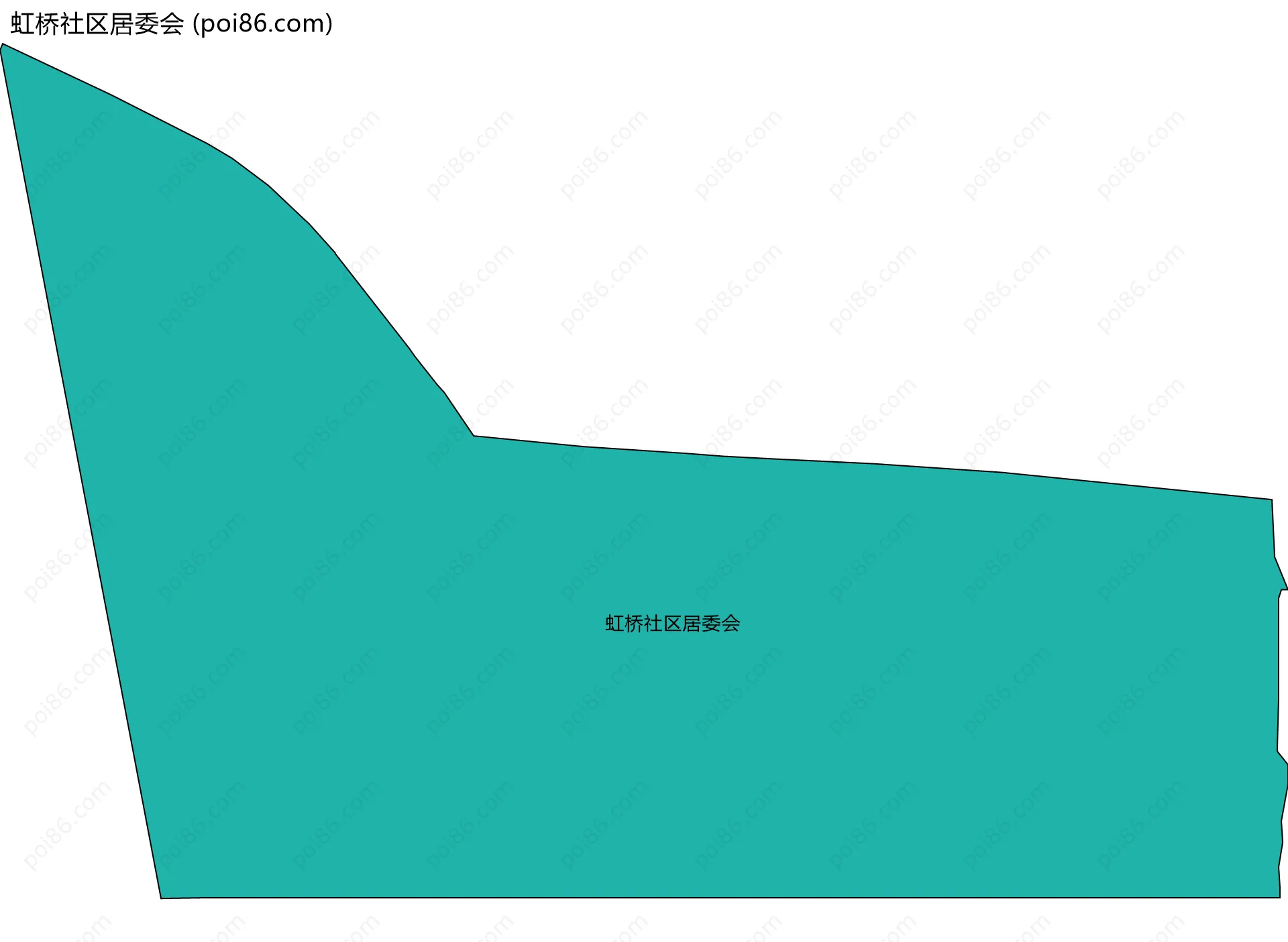 虹桥社区居委会边界地图