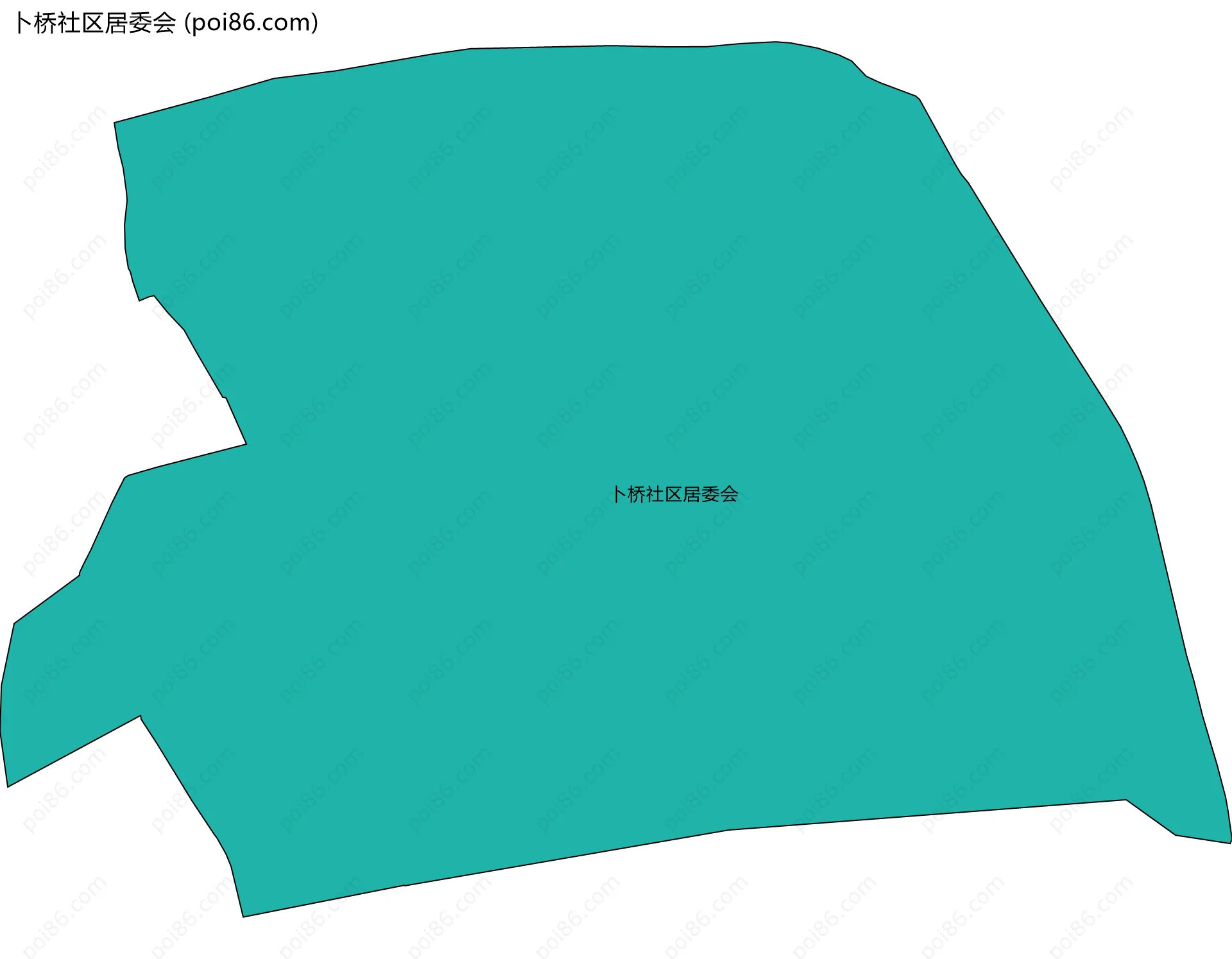 卜桥社区居委会边界地图
