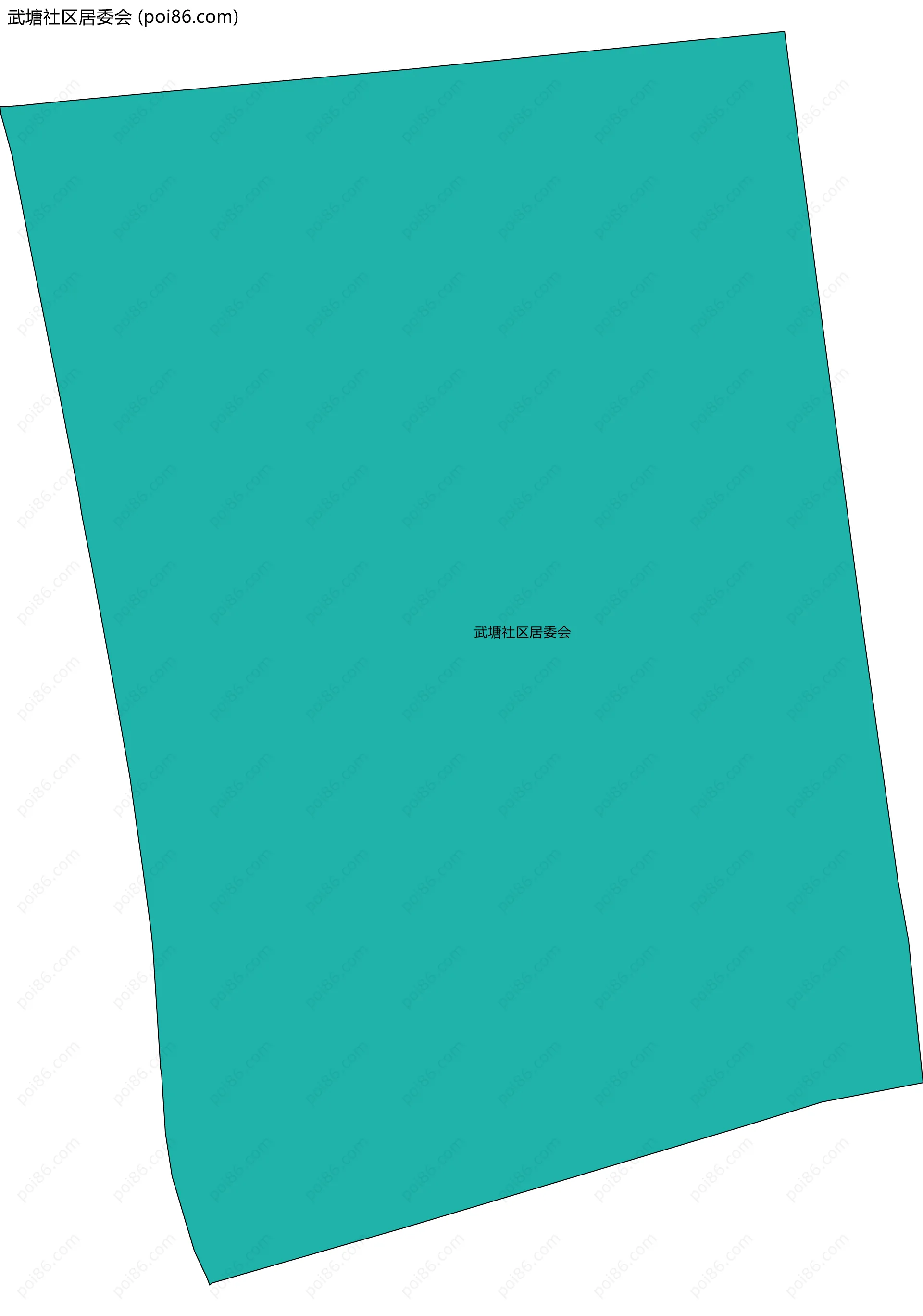 武塘社区居委会边界地图