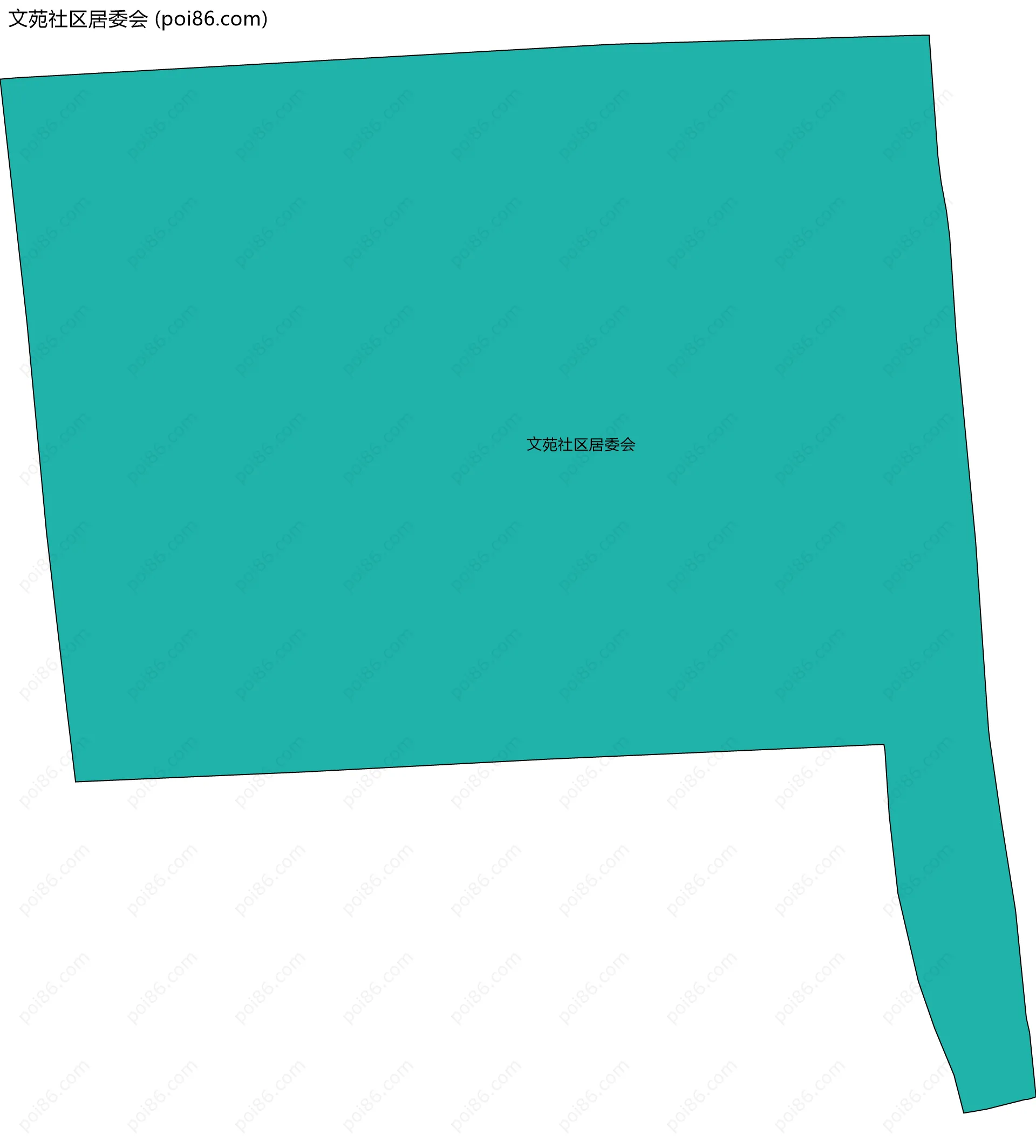 文苑社区居委会边界地图