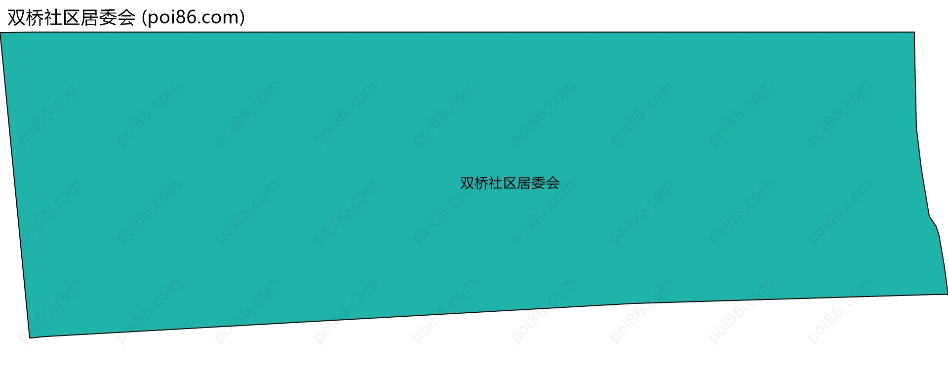 双桥社区居委会边界地图