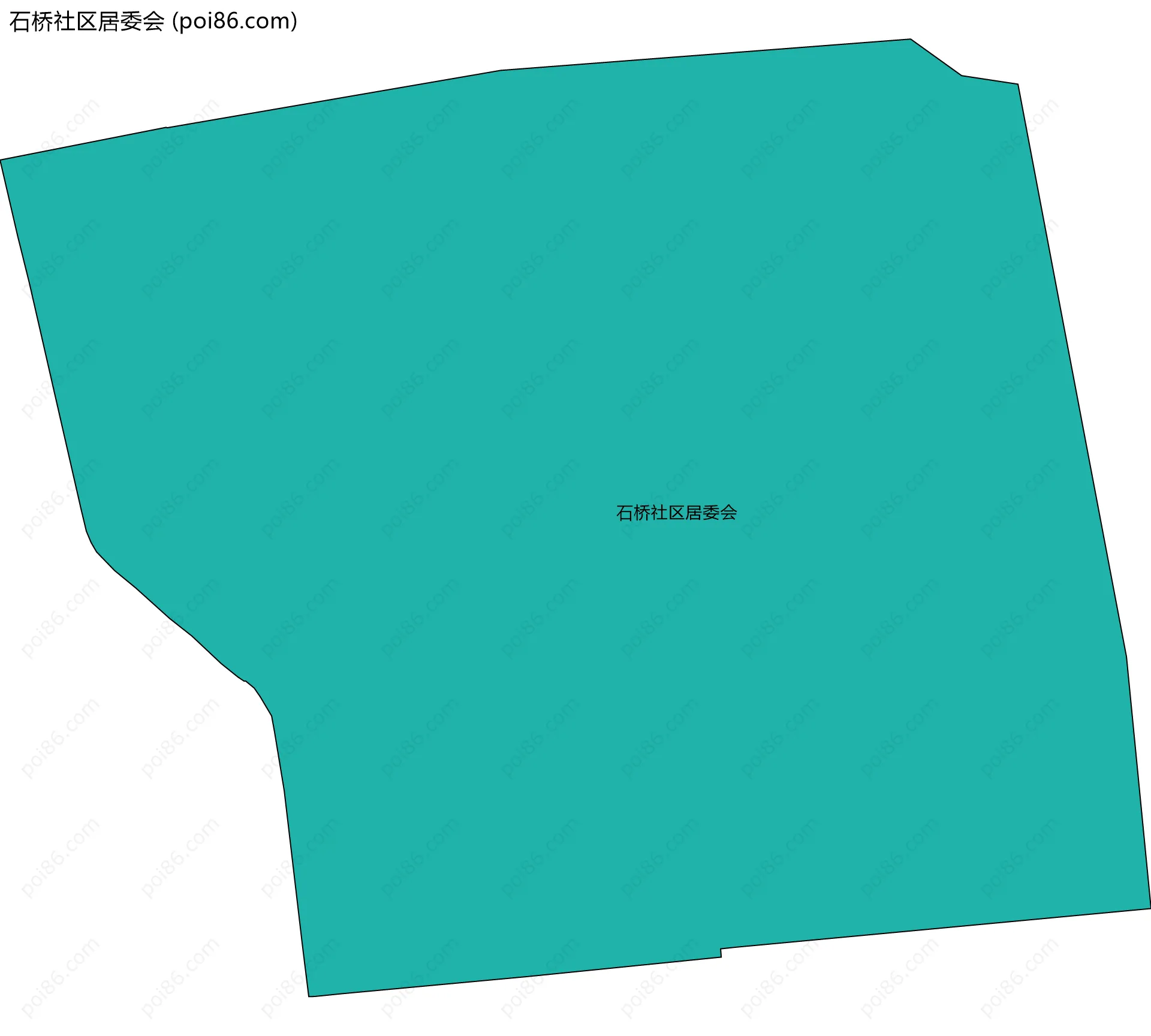 石桥社区居委会边界地图
