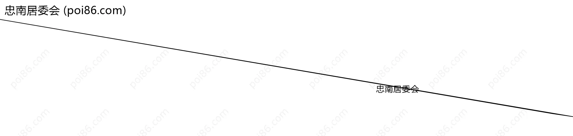 忠南居委会边界地图