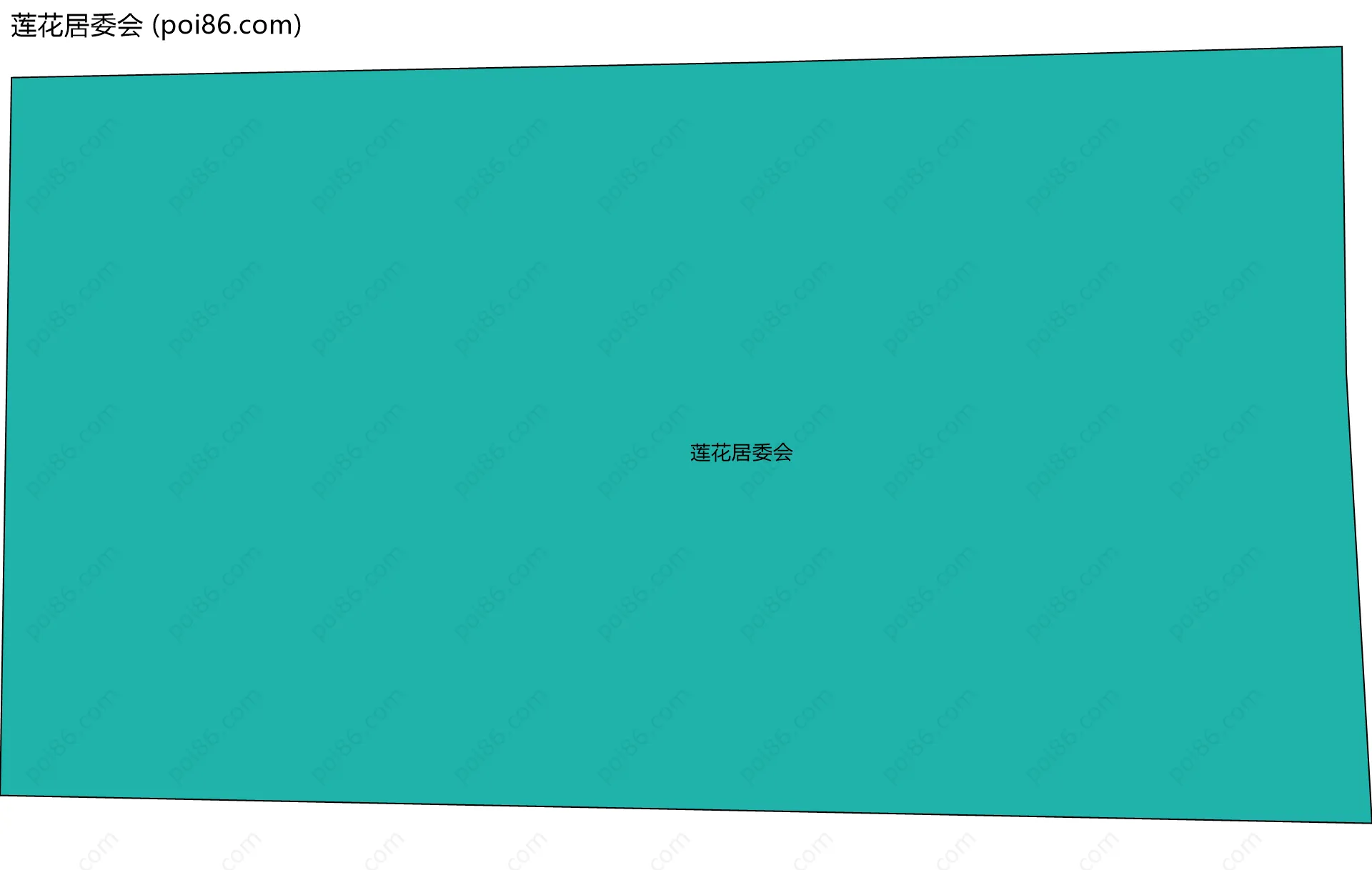 莲花居委会边界地图