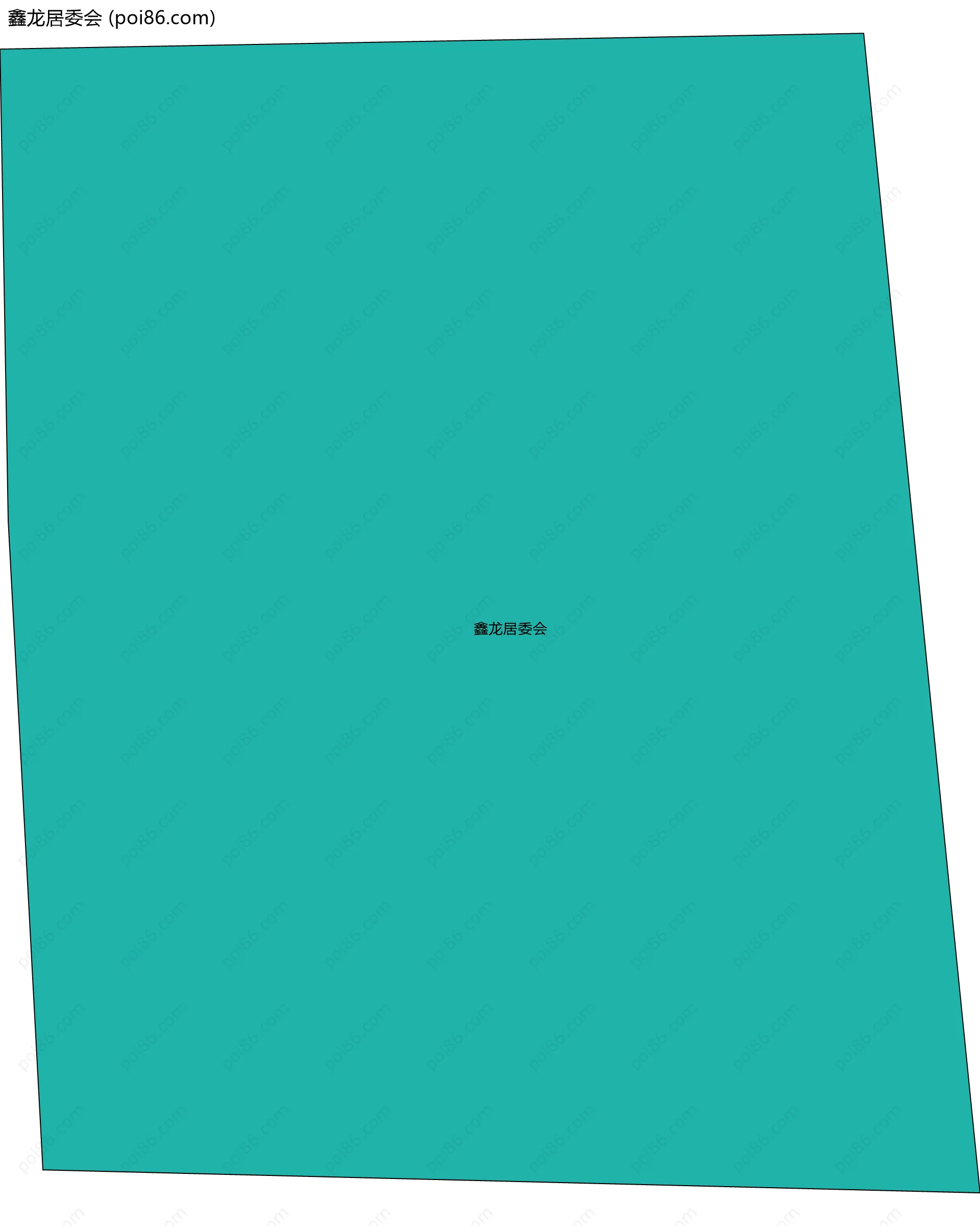 鑫龙居委会边界地图