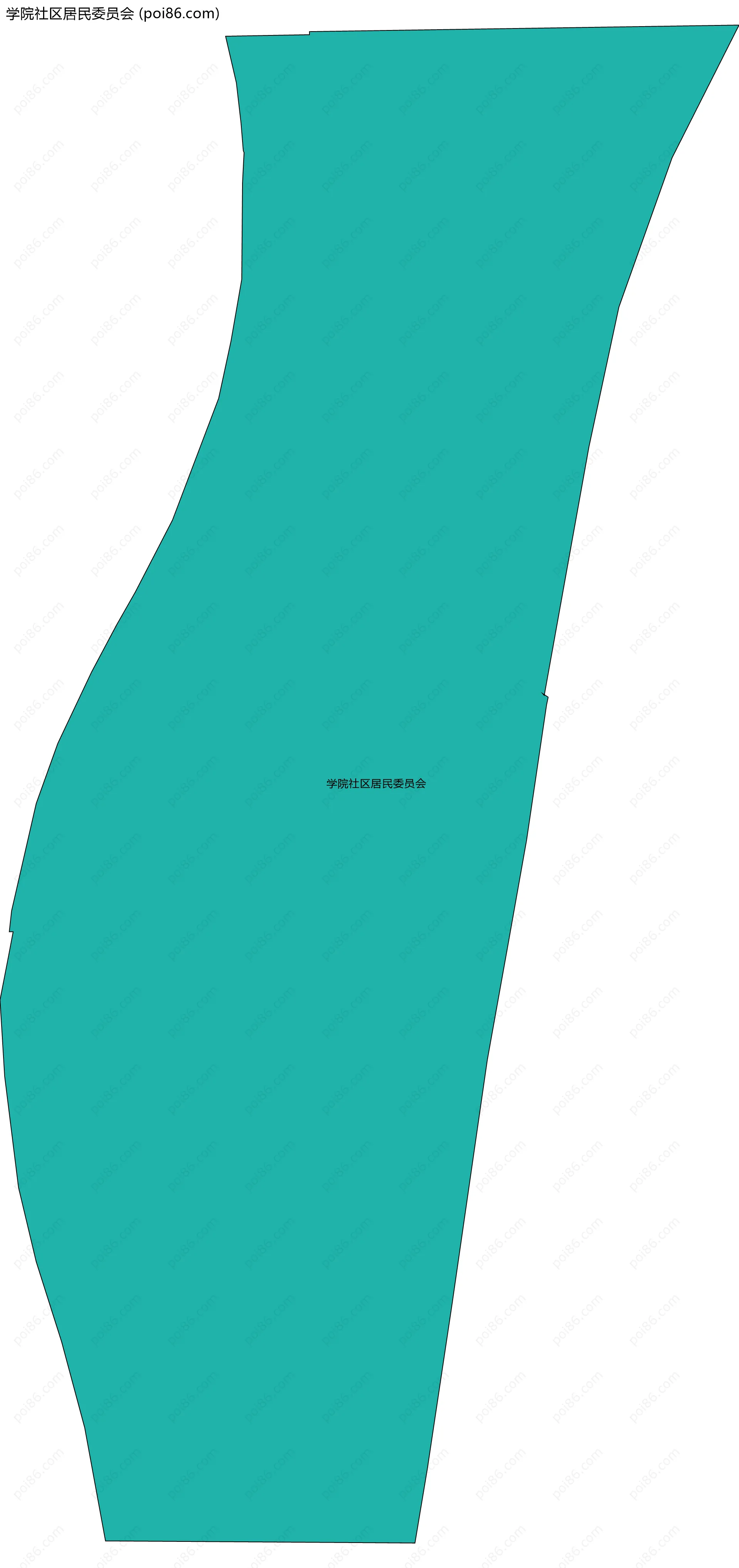 学院社区居民委员会边界地图