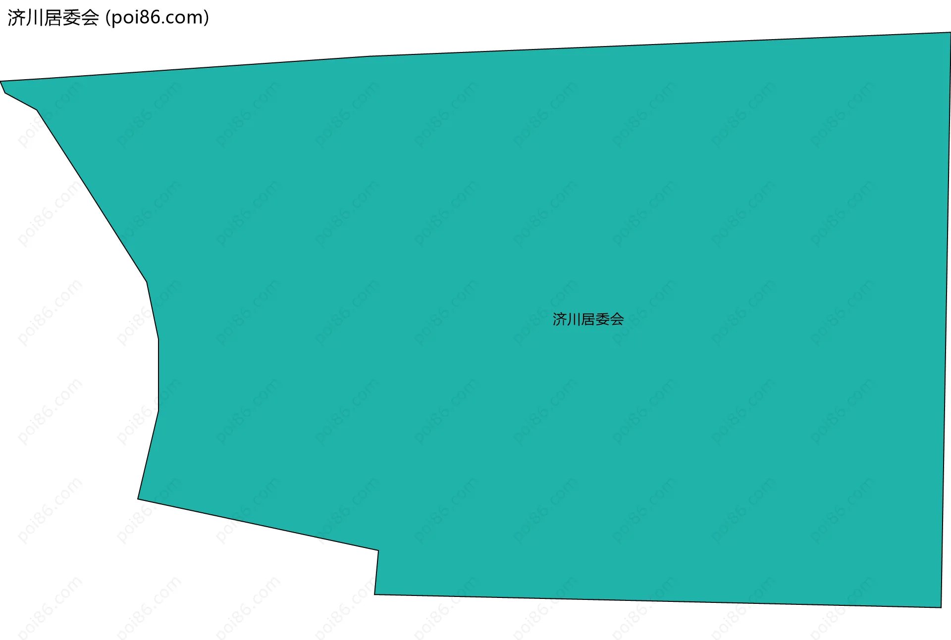 济川居委会边界地图