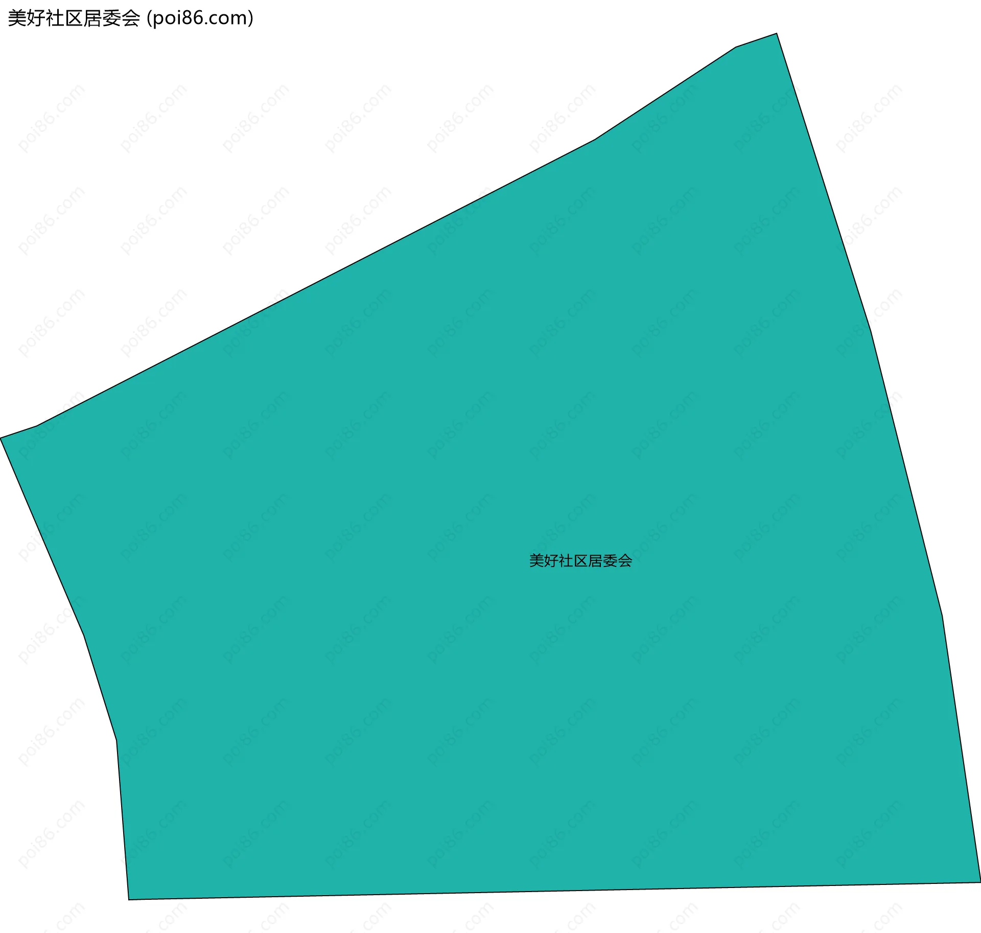 美好社区居委会边界地图