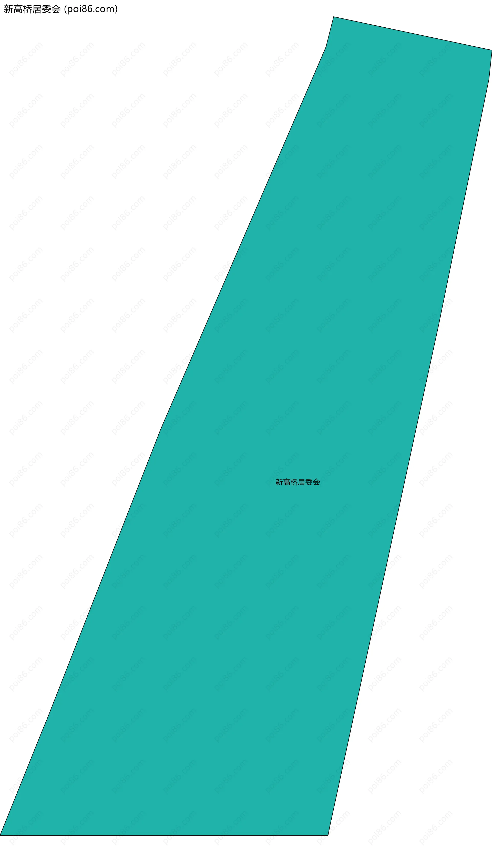 新高桥居委会边界地图