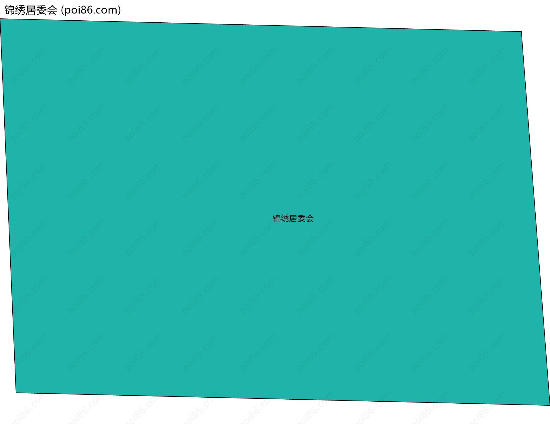 锦绣居委会边界地图