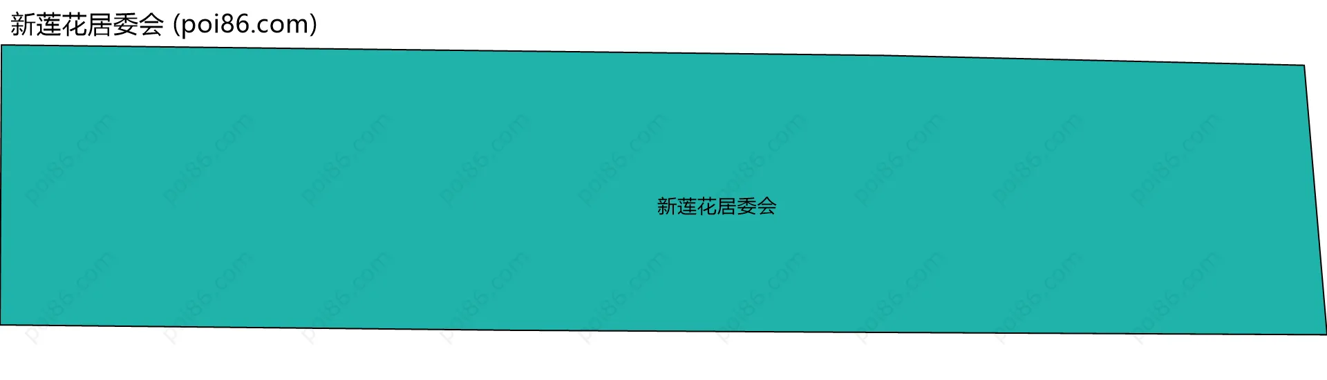 新莲花居委会边界地图