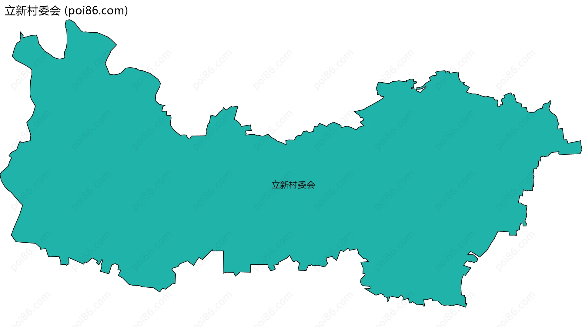 立新村委会边界地图