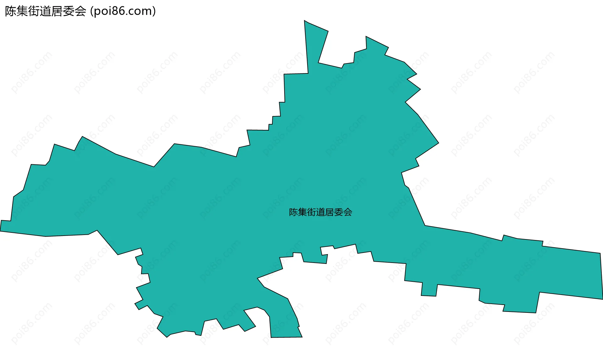 陈集街道居委会边界地图
