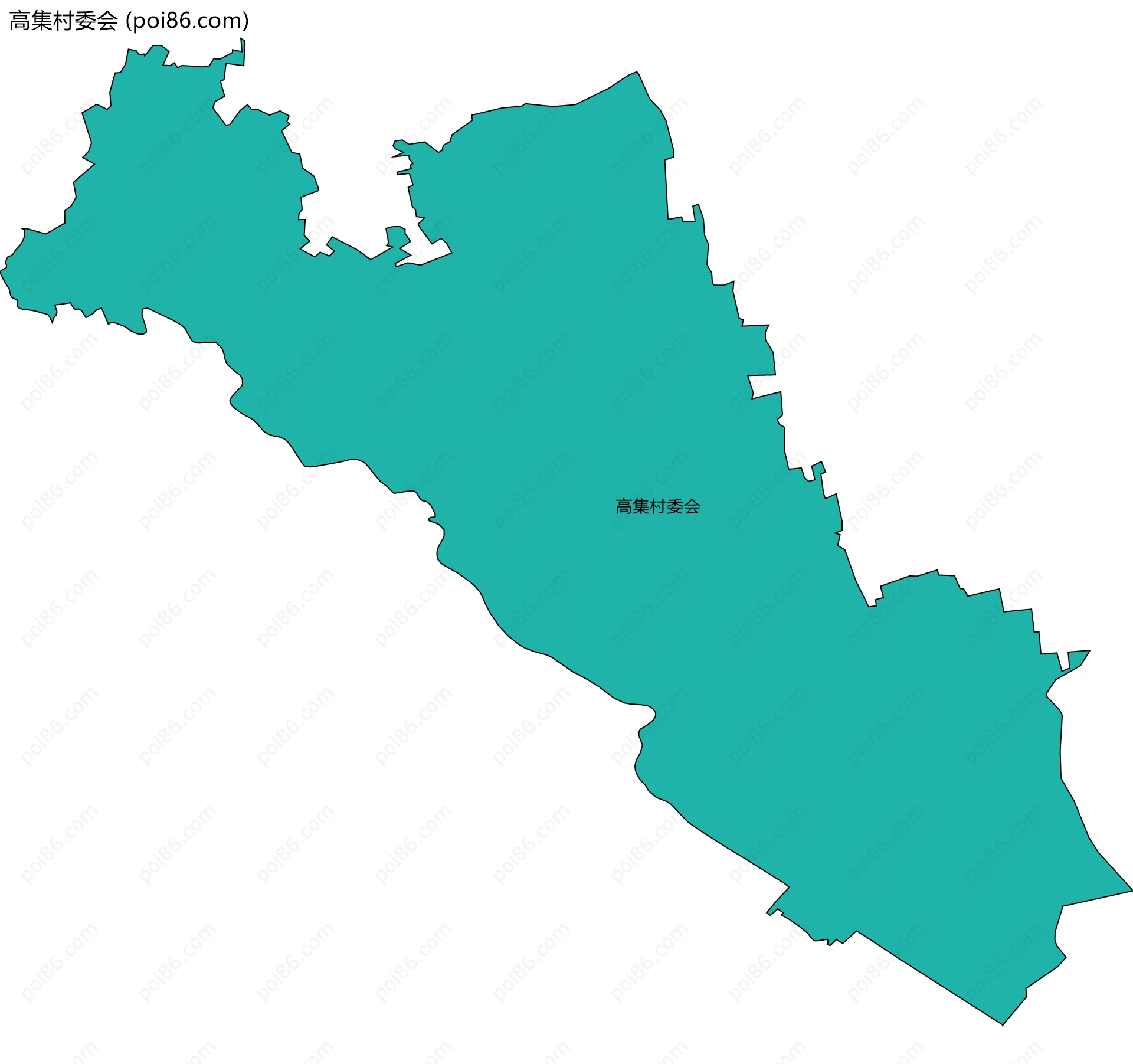 高集村委会边界地图