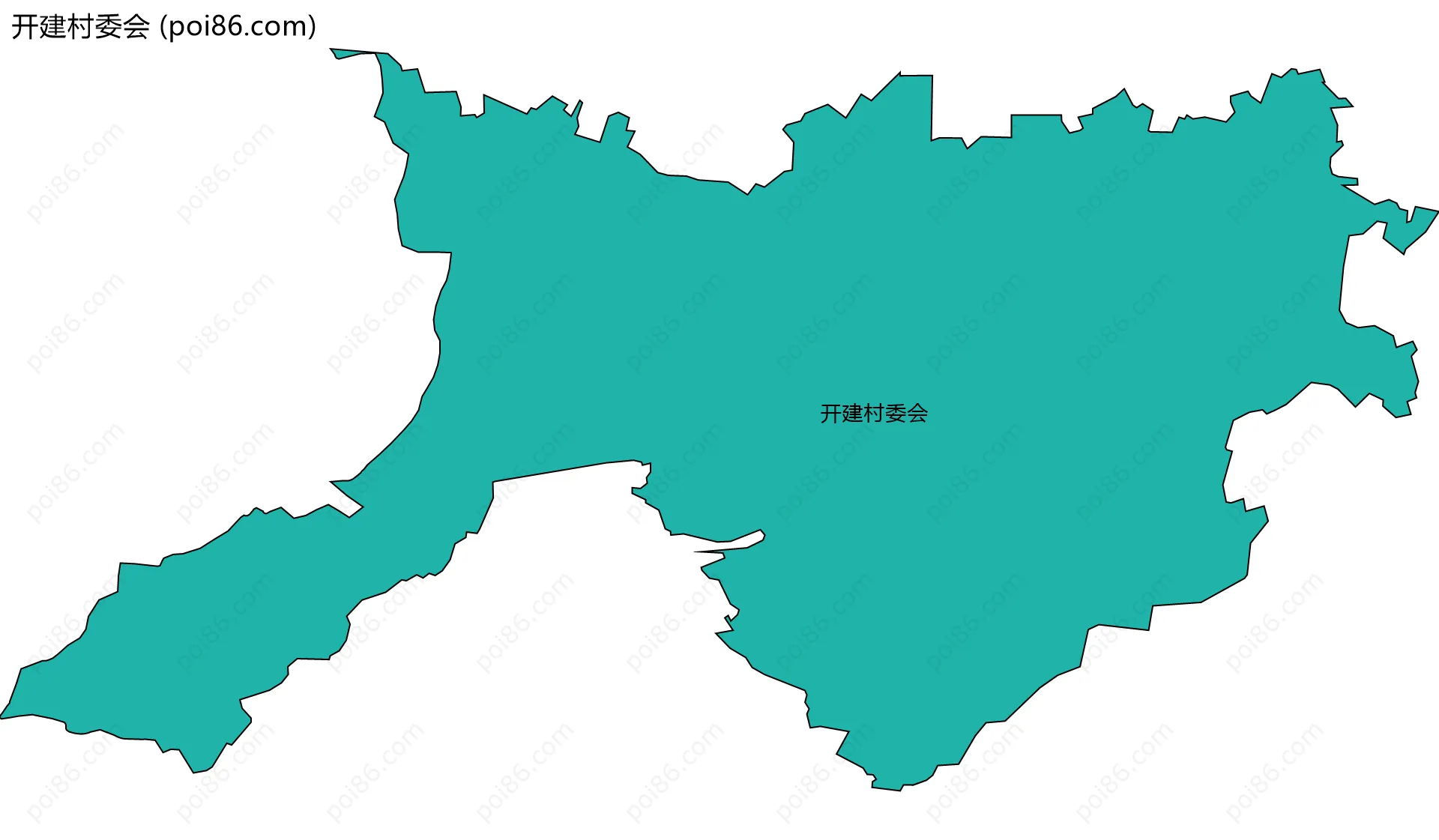 开建村委会边界地图