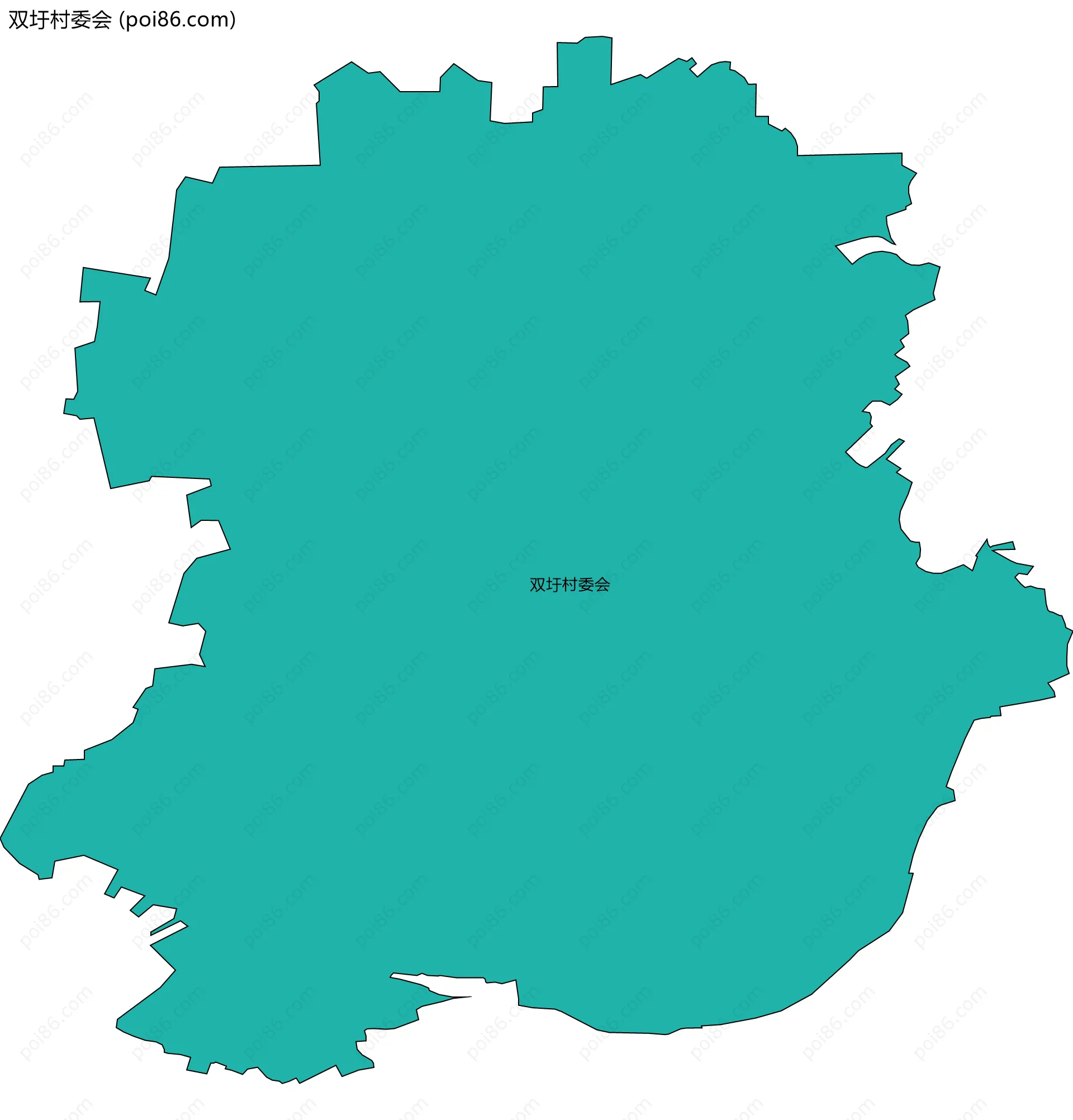 双圩村委会边界地图