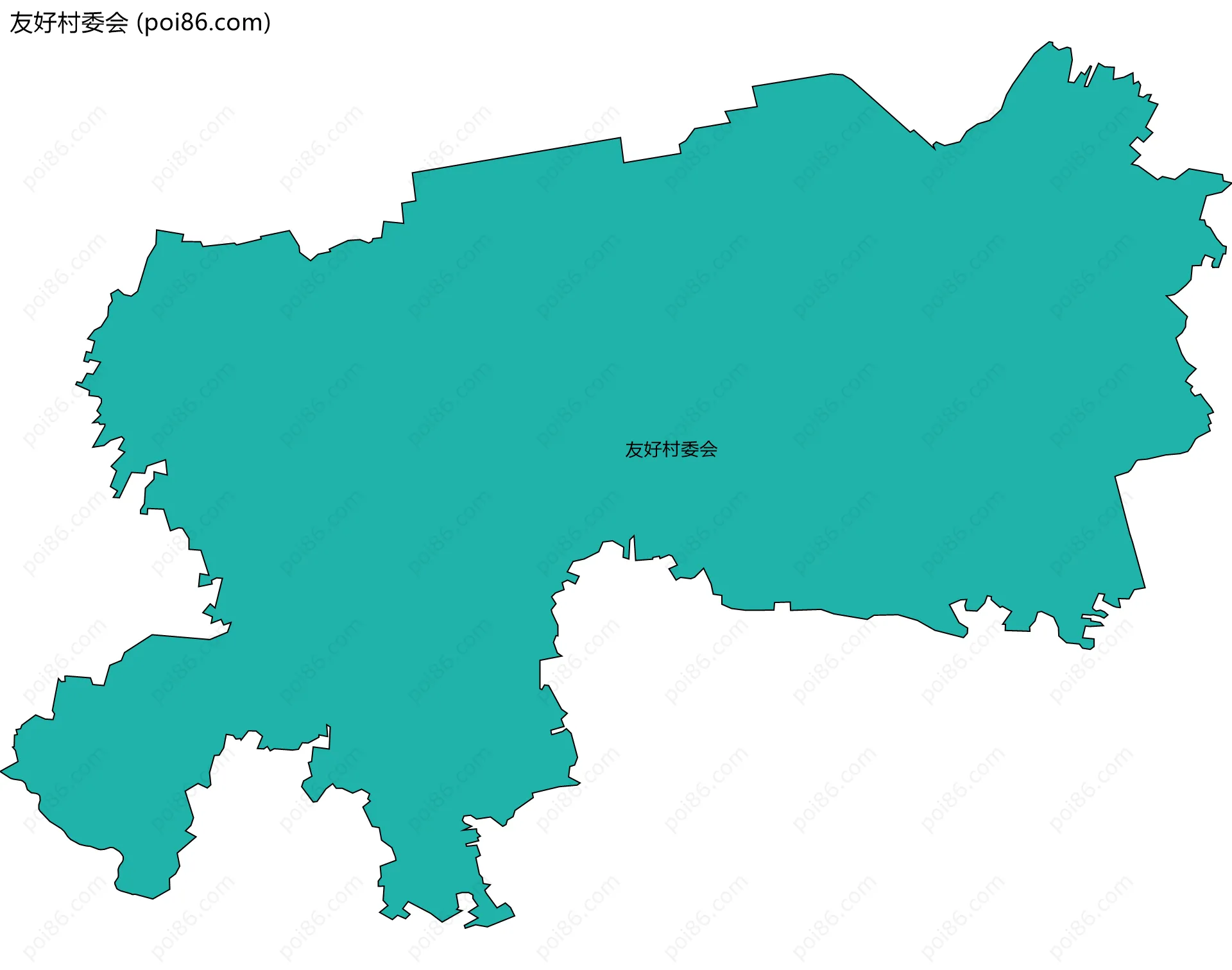 友好村委会边界地图