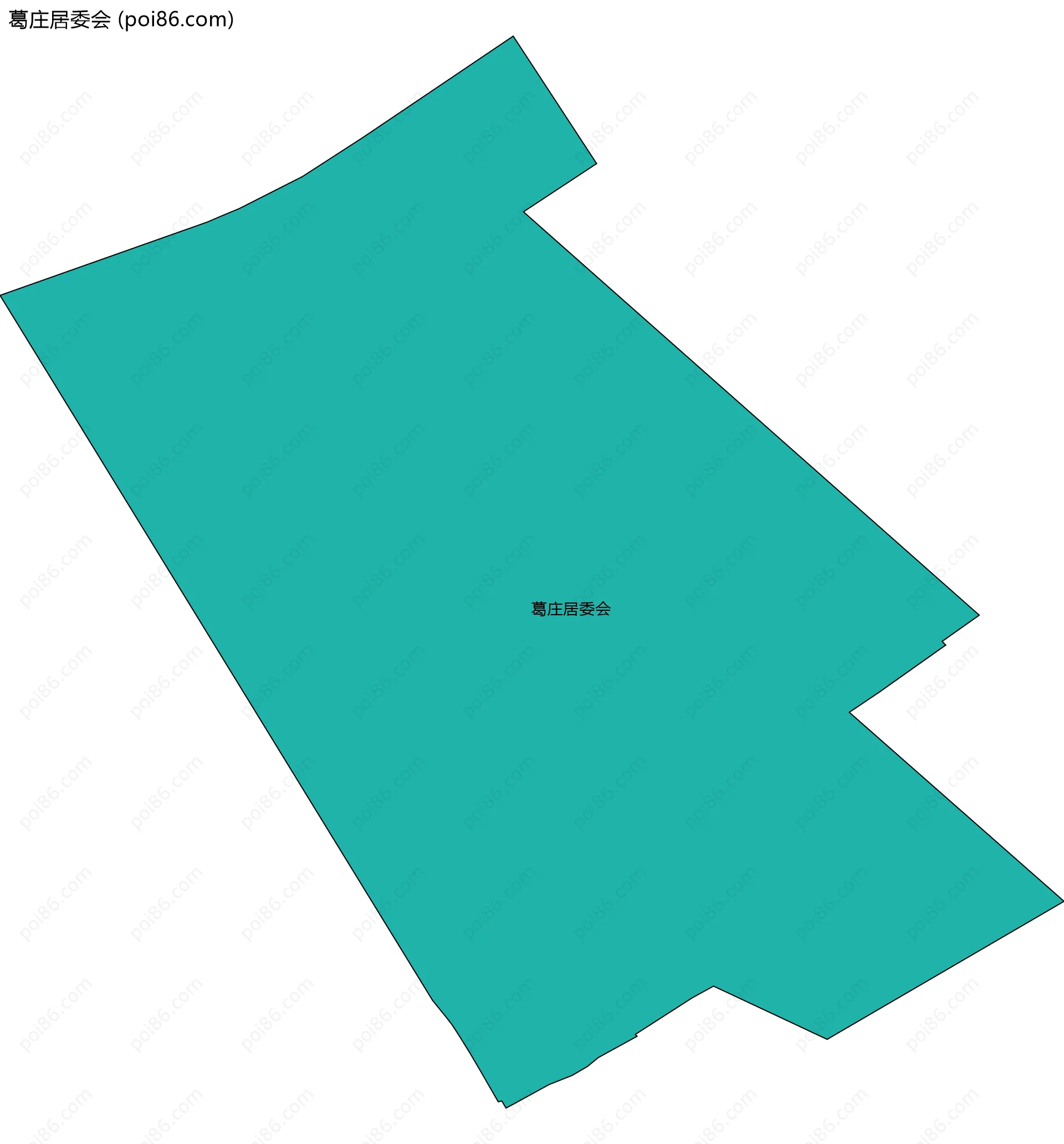 葛庄居委会边界地图