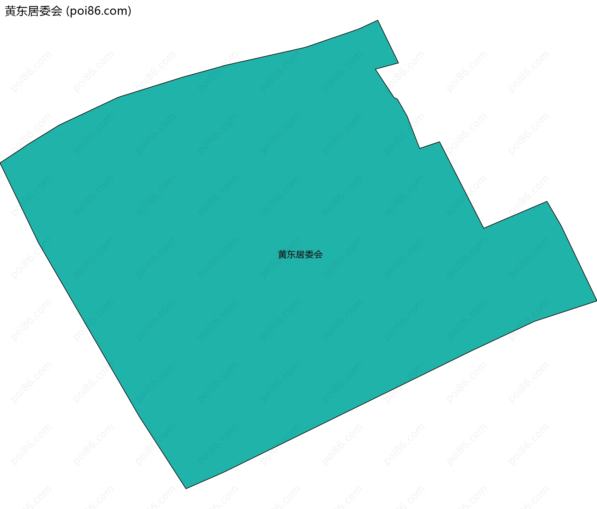 黄东居委会边界地图