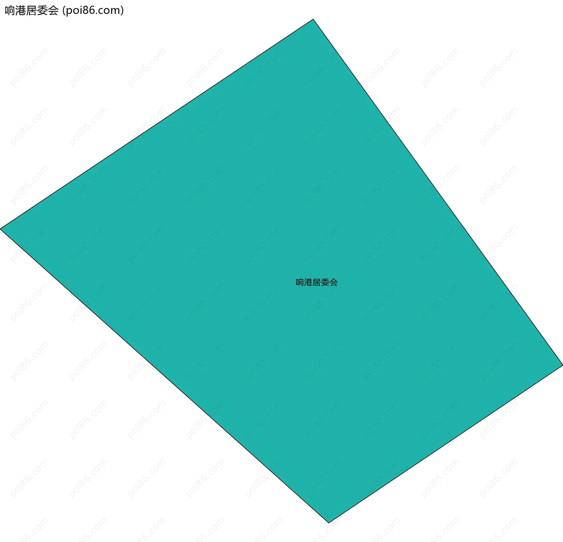 响港居委会边界地图
