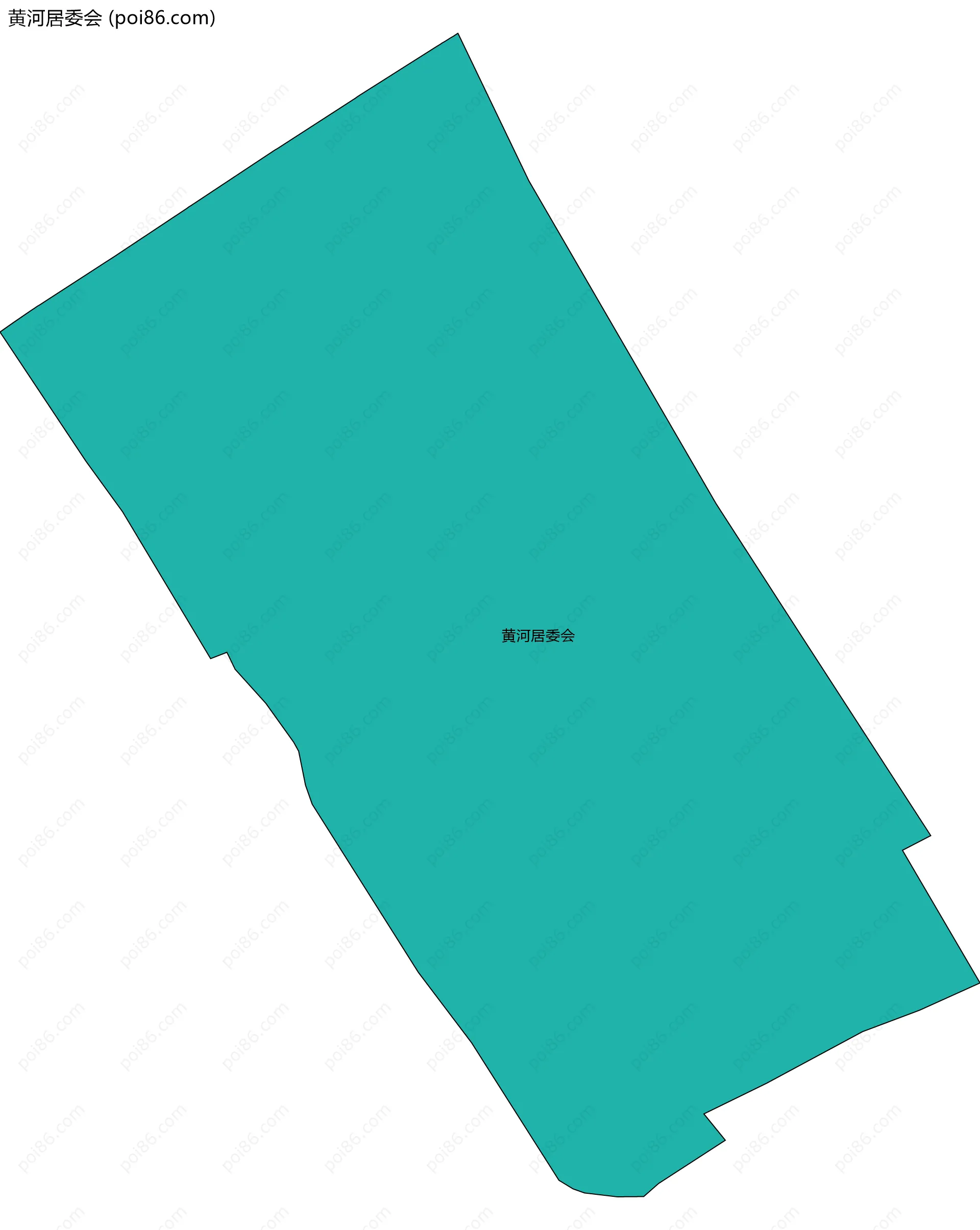 黄河居委会边界地图