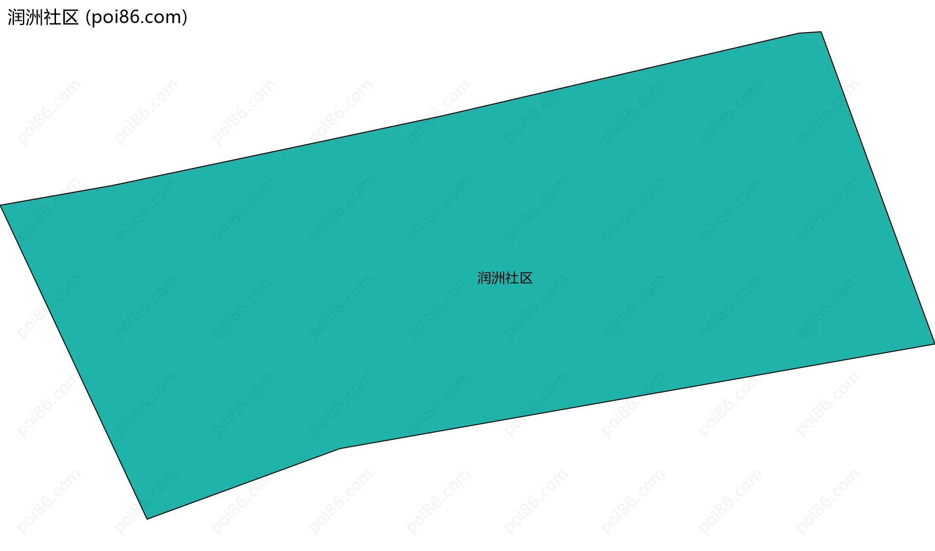 润洲社区边界地图