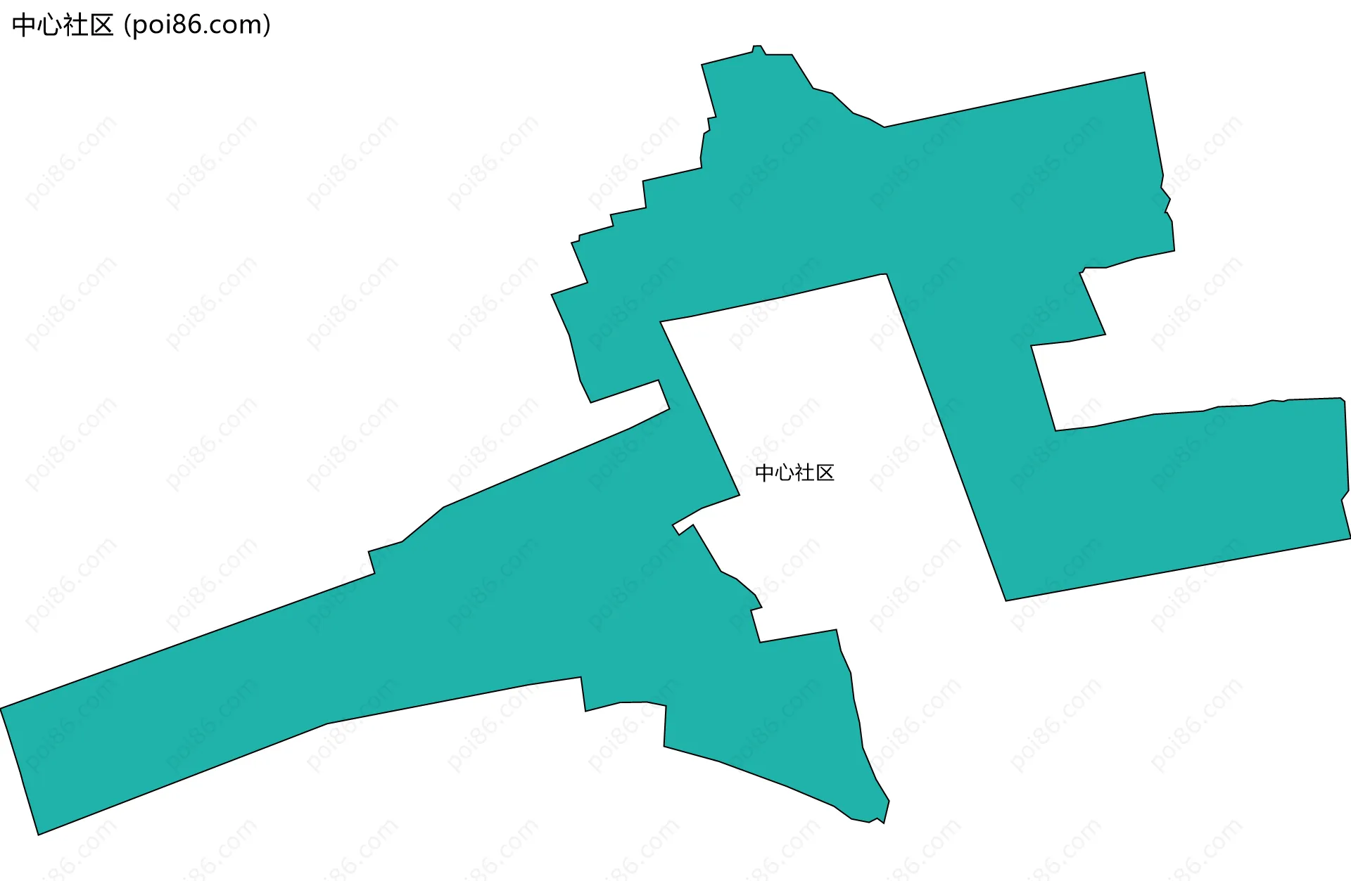 中心社区边界地图