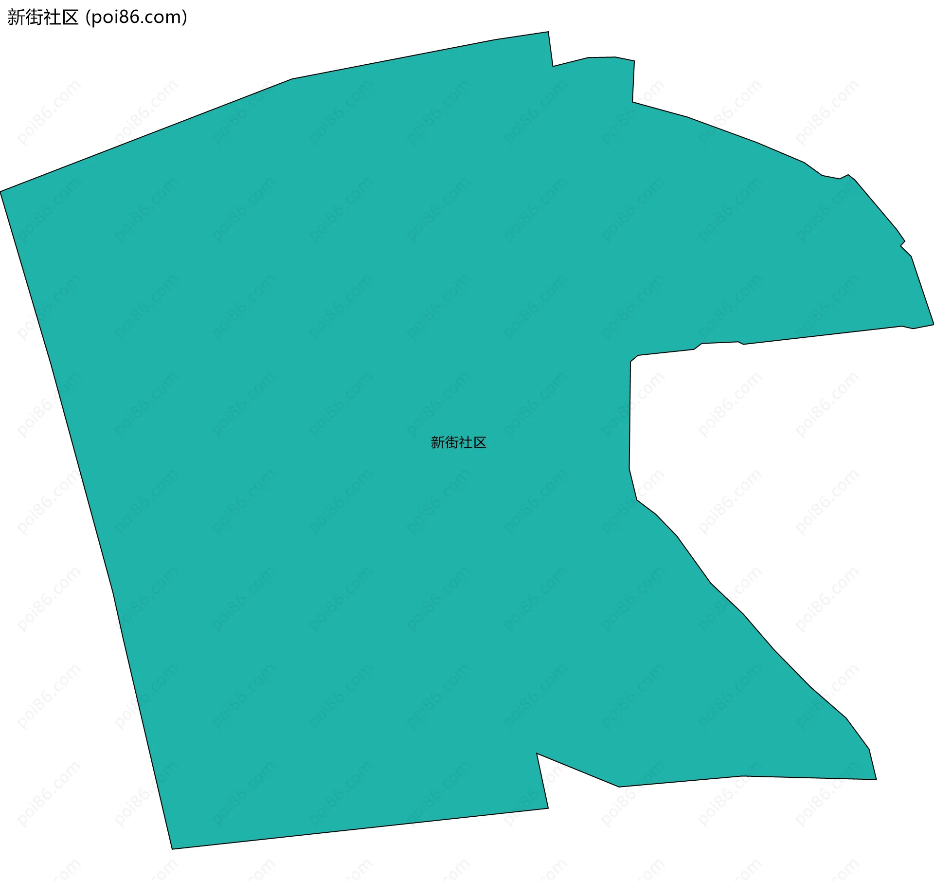新街社区边界地图