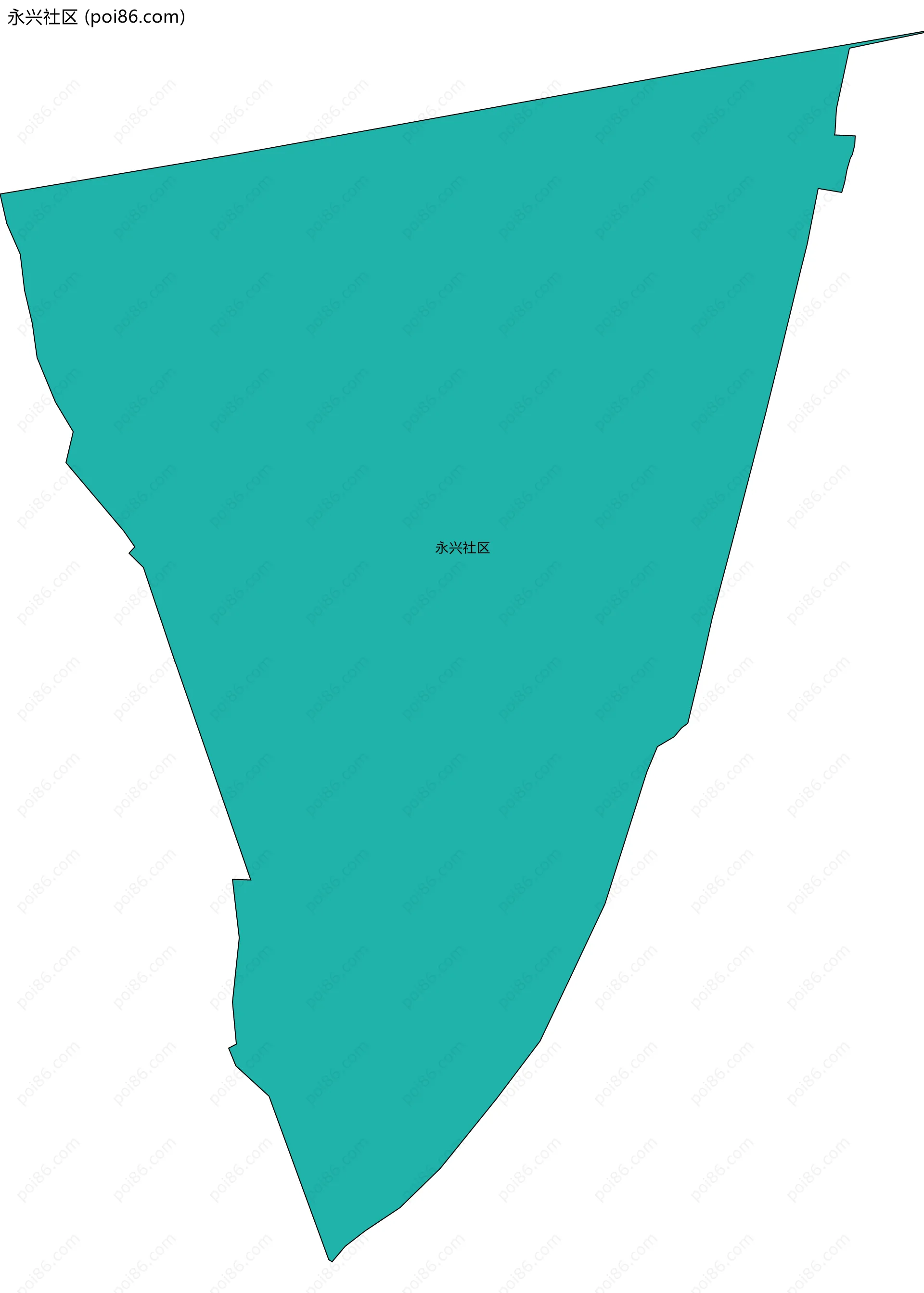 永兴社区边界地图