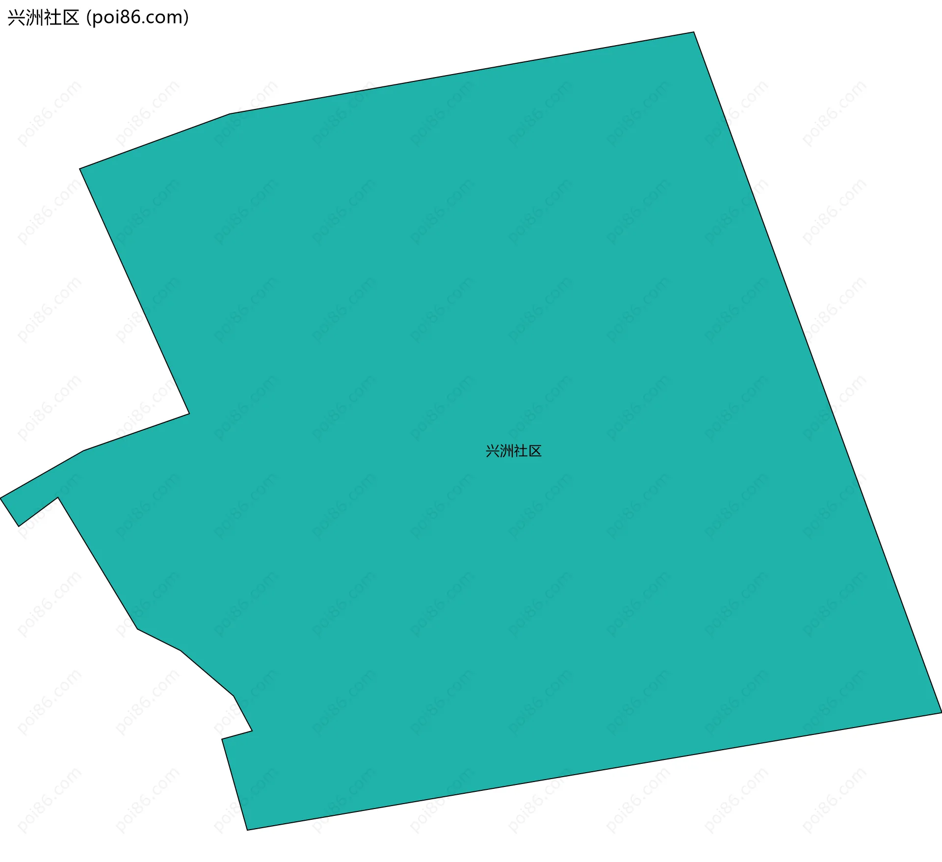 兴洲社区边界地图