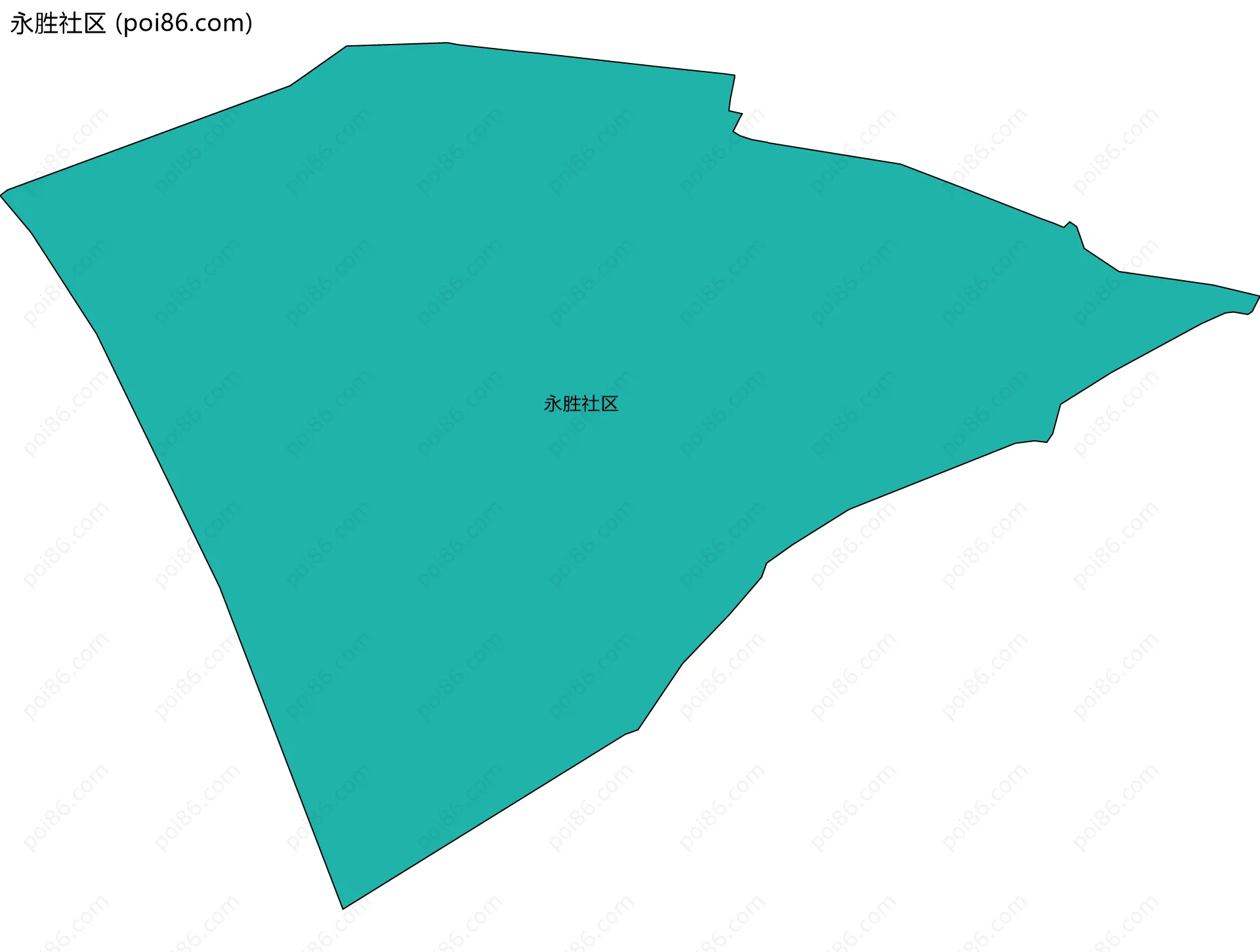 永胜社区边界地图