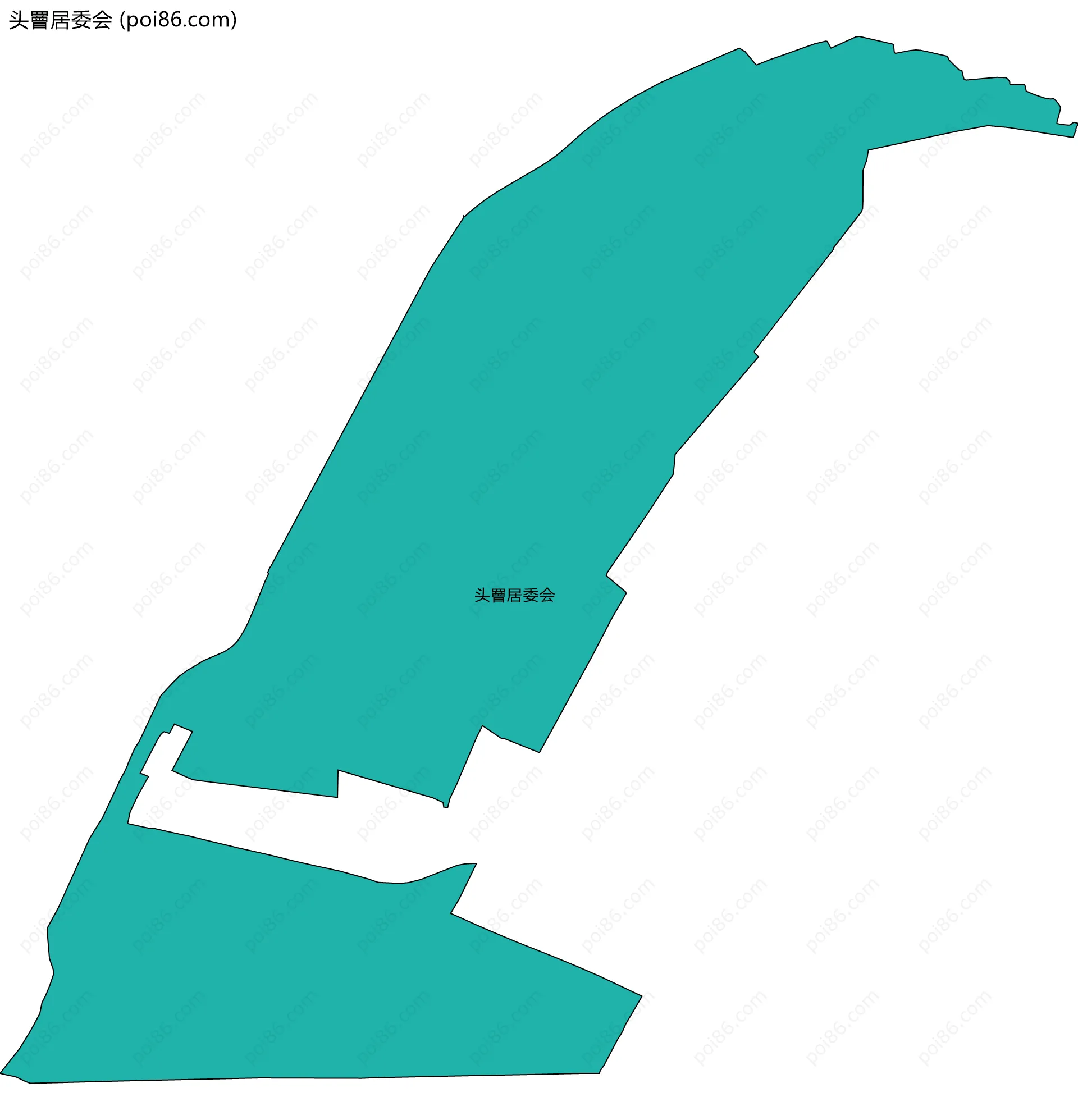 头罾居委会边界地图