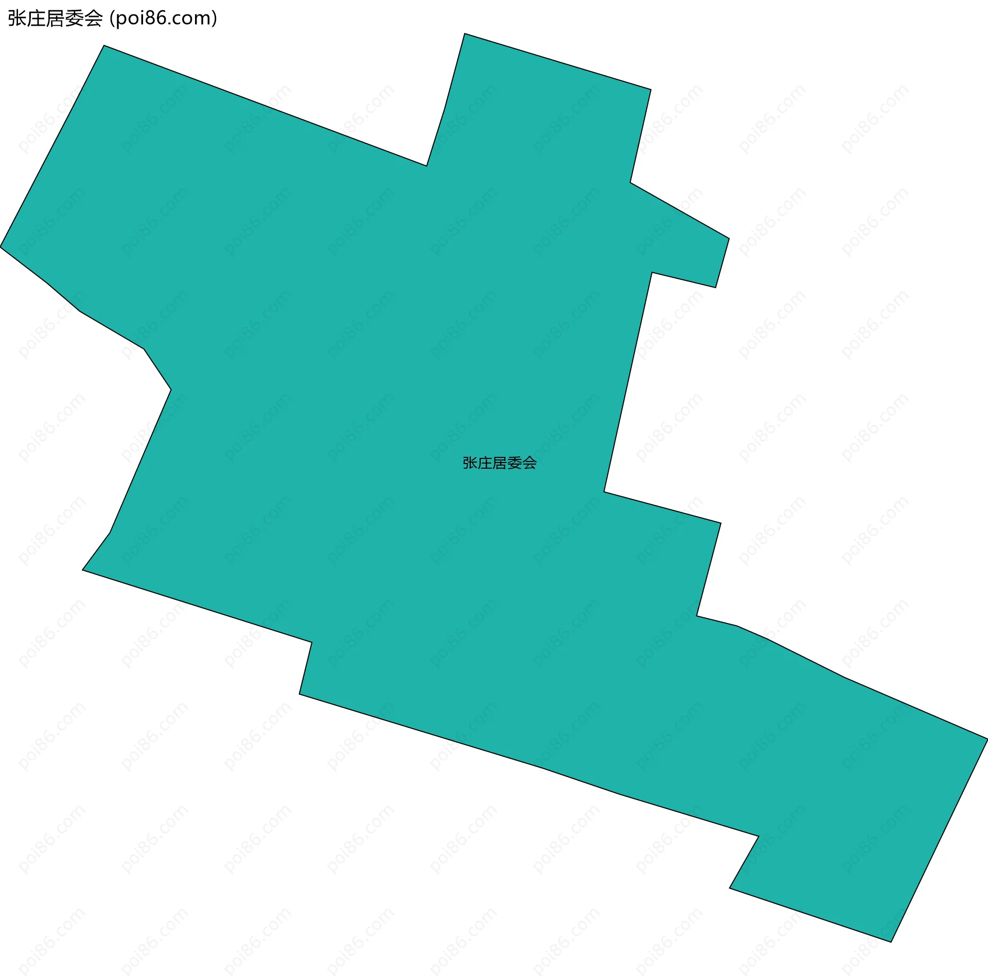 张庄居委会边界地图