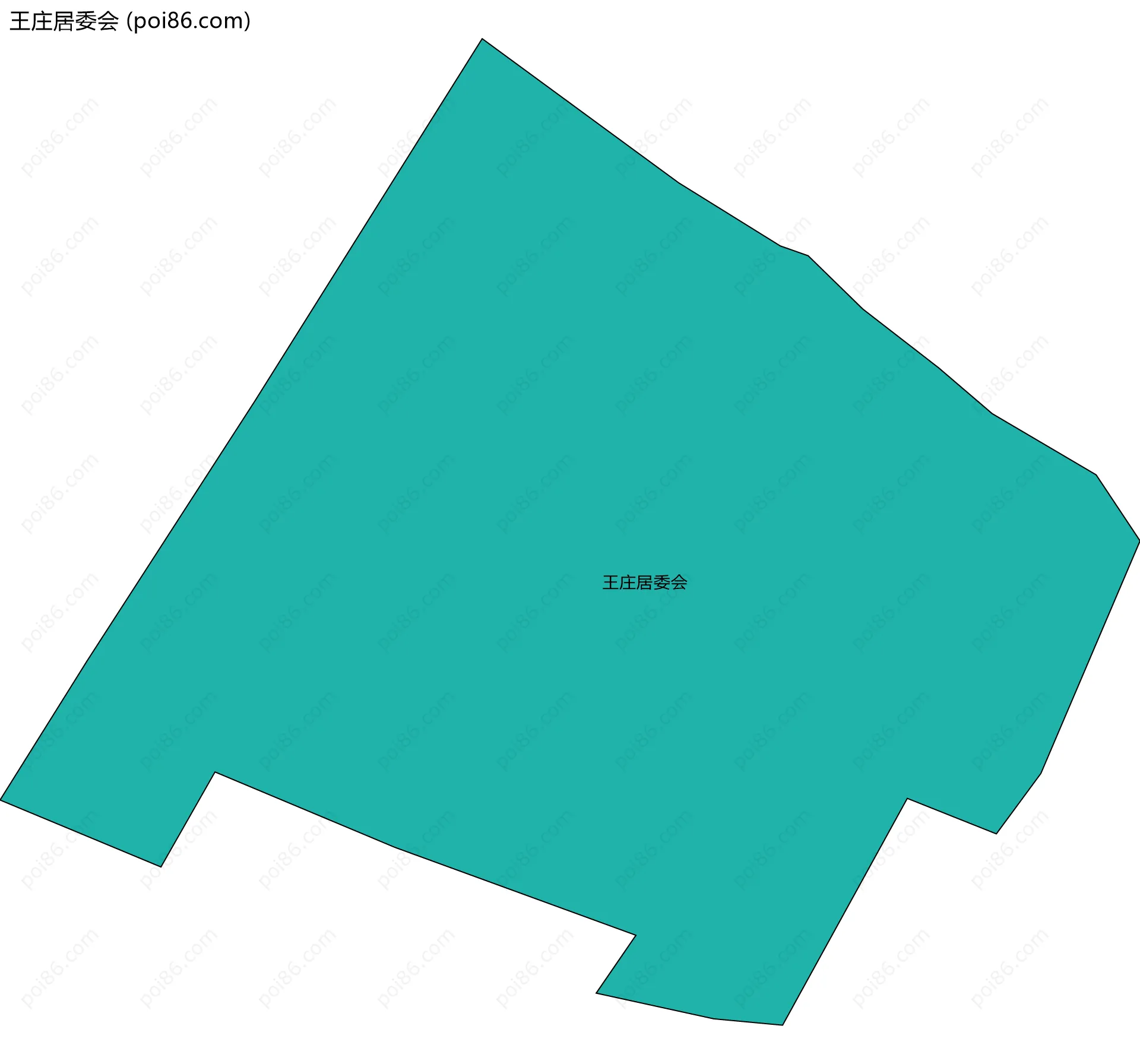 王庄居委会边界地图